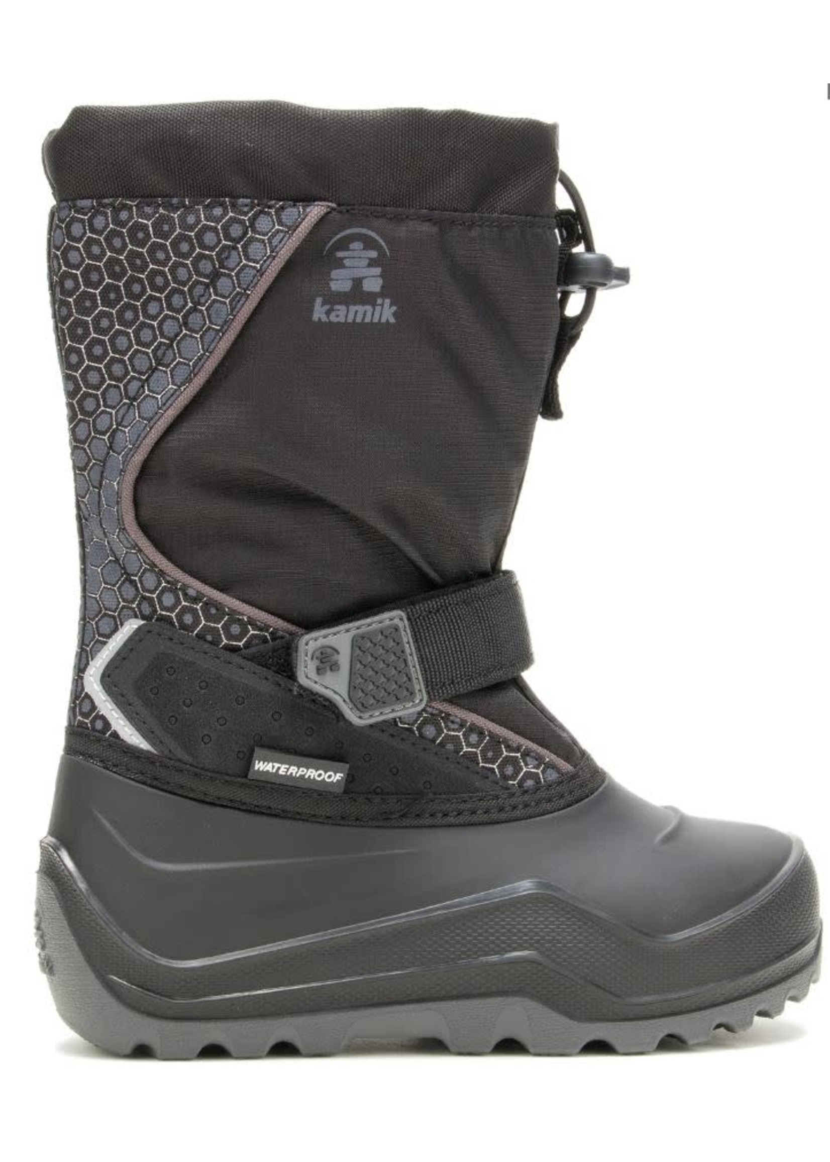 the Kamik Store WaterProof Insulated  Winter Boot Snowfall P 2 (Toddler/Little Kid/Big Kid)  Black/Charcoal