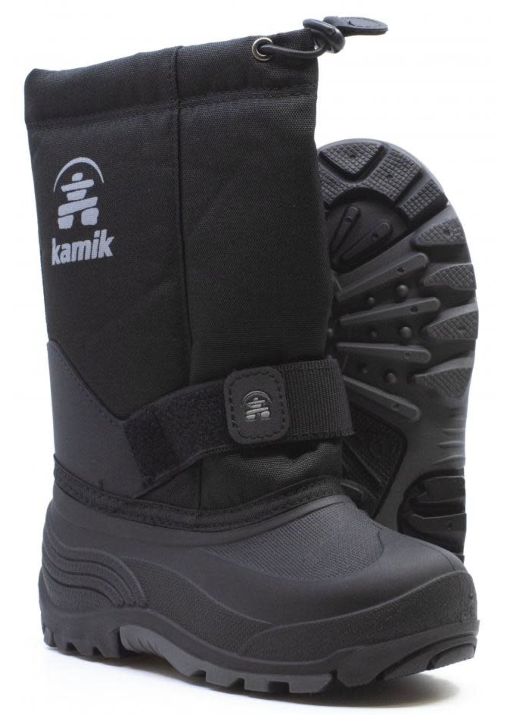 the Kamik Store Waterproof Insulated  Boys Winter Boot Rocket Cold Weather Boot (Toddler/Little Kid/Big Kid),Black