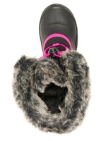 the Kamik Store Waterproof Insulated  Girls Winter Boot Snowgypsy 4 (Toddler/Little Kid/Big Kid) Black/Rose