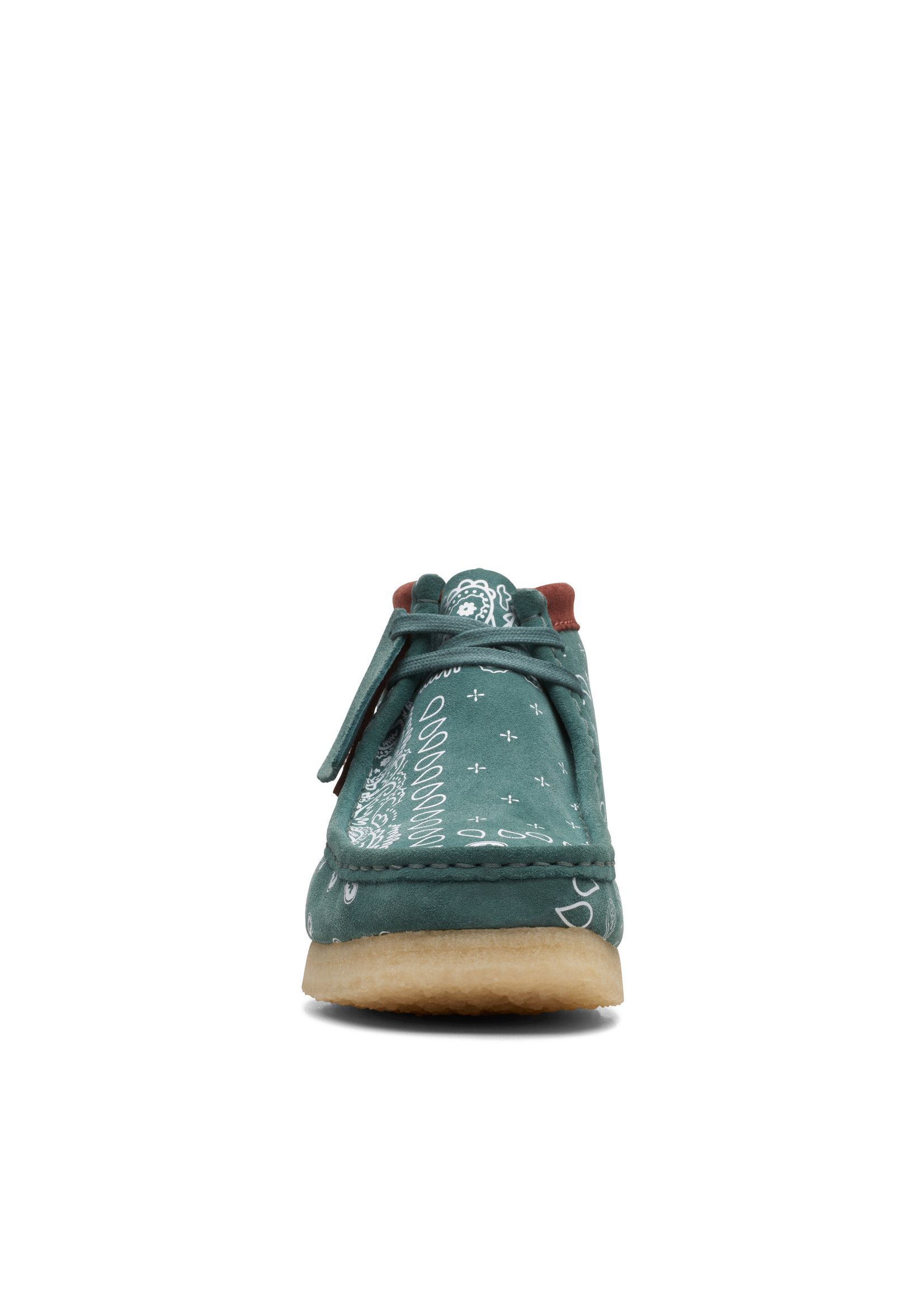 Clarks Mens Originals Icon  Wallabee Boot Green Paisley 26168803