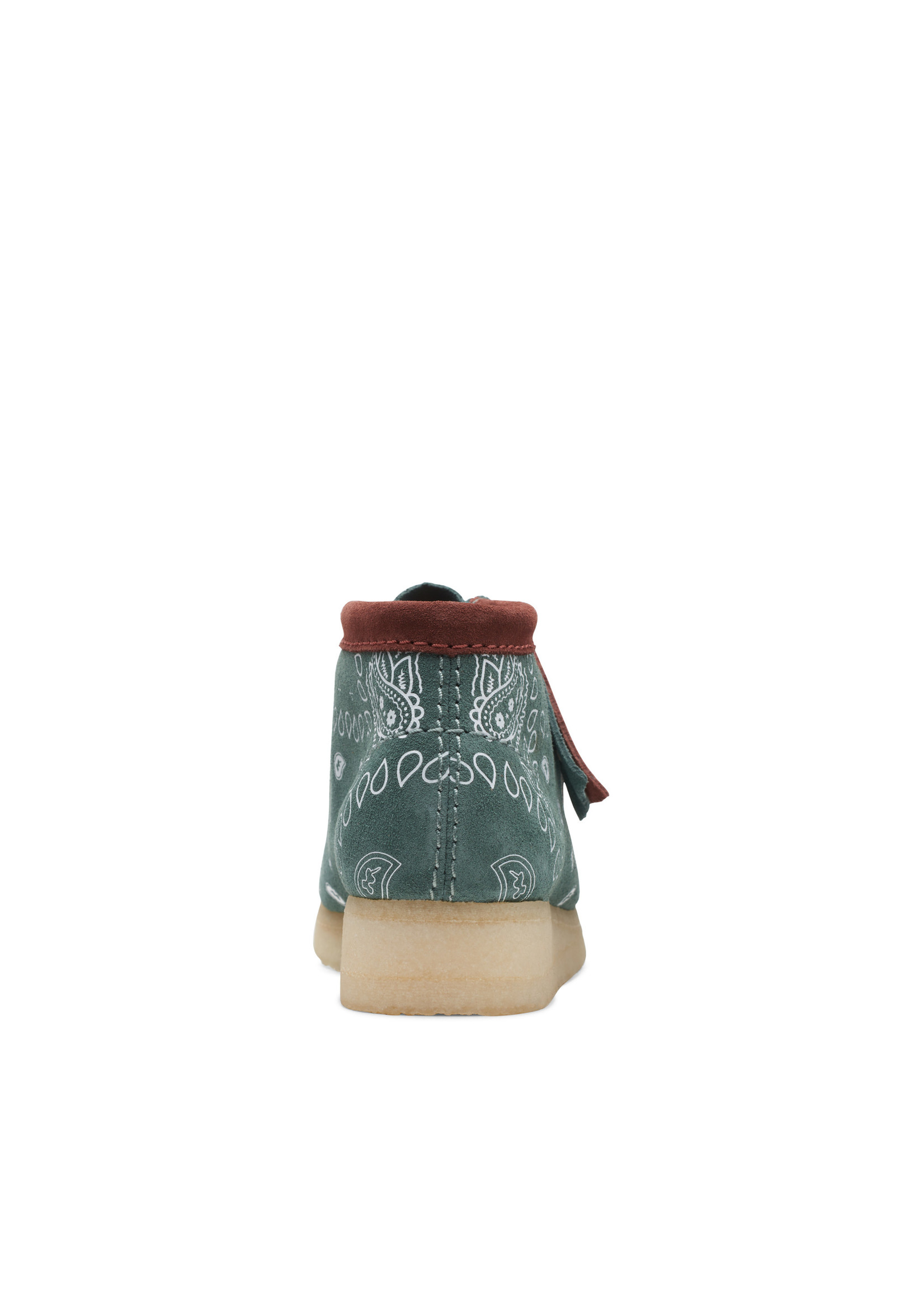 Clarks Womens Icon Wallabee Boot. Green Paisley 26168743