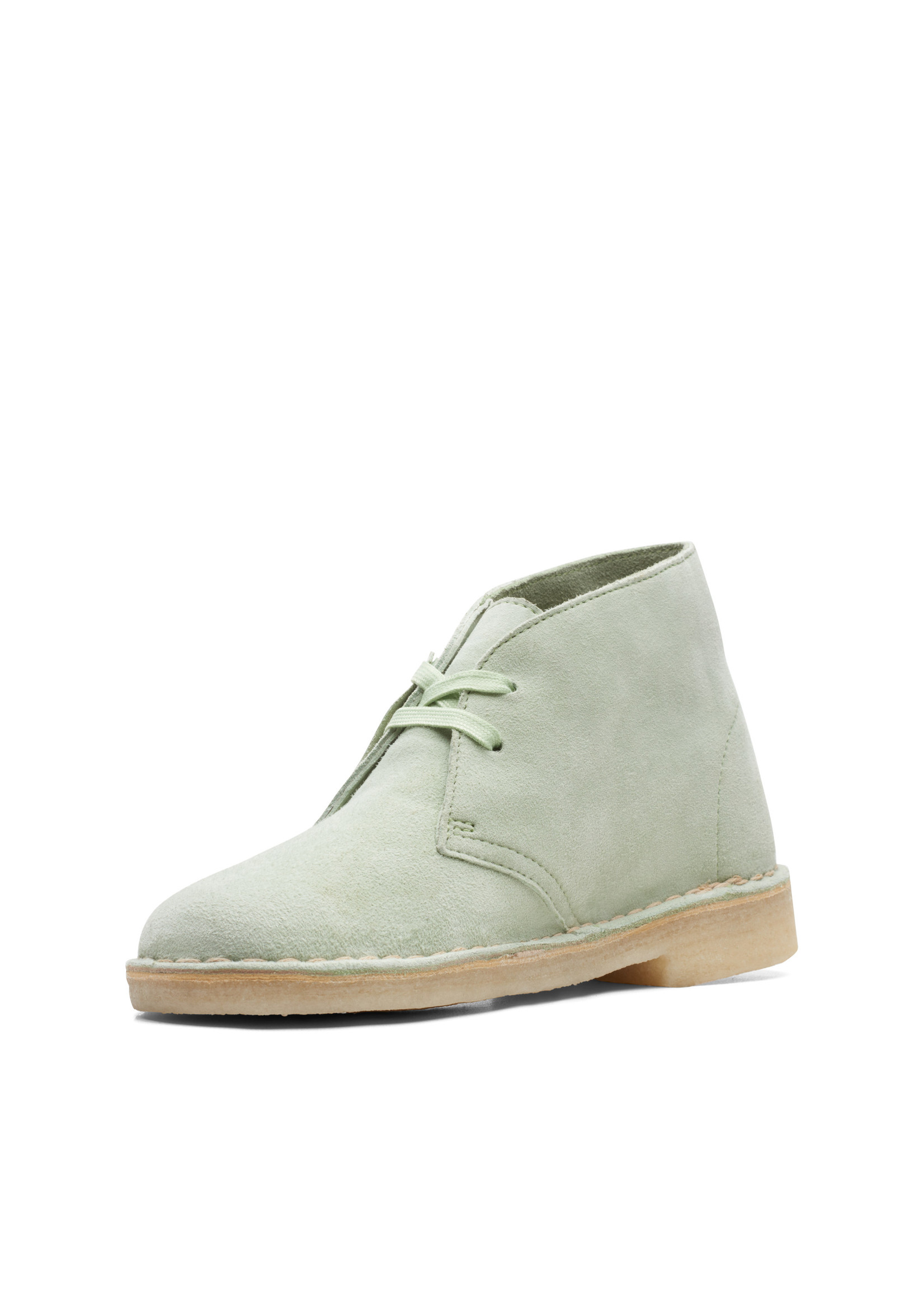 Clarks Womens Icon Desert Boot Pale Green 26165559 - SHOE PLUS