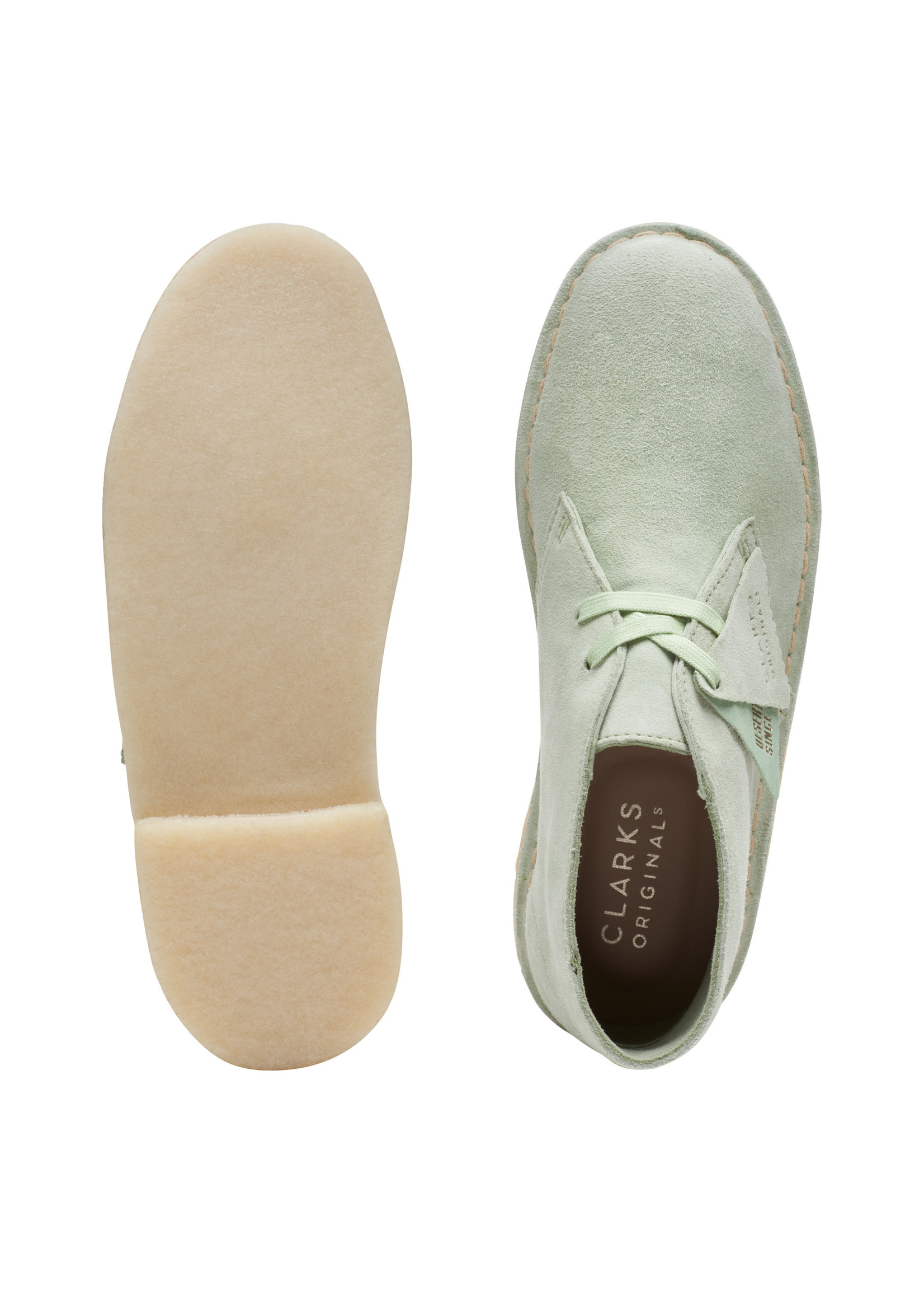 Clarks Womens Icon Desert Boot  Pale Green 26165559