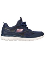 Skechers Women's Summits Free Classics Athleisure Sneaker, Navy Blue