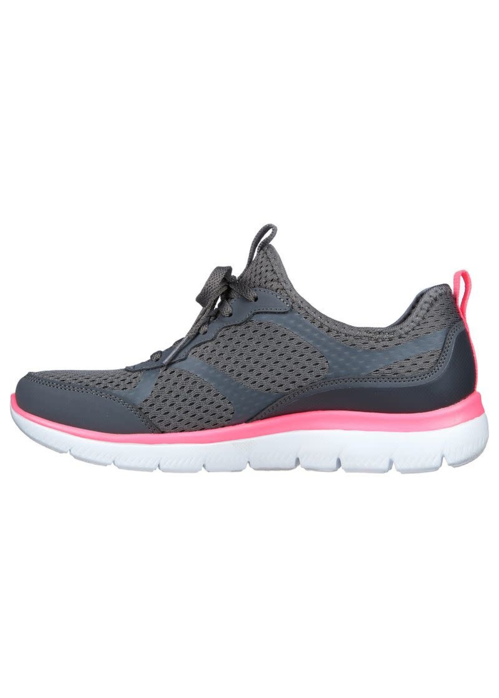 Skechers Women's Summits Free Classics Athleisure Sneaker, Charcoal Grey/Multi