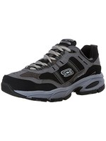 Skechers Vigor 2.0 Trait 51241EW Memory Foam™ Cushioned Comfort insole Sneakers Wide Fit Charcoal/Black