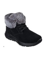 Skechers Womens ON-The-GO Joy-Plush Dreams Fashion Boot, Black/Grey