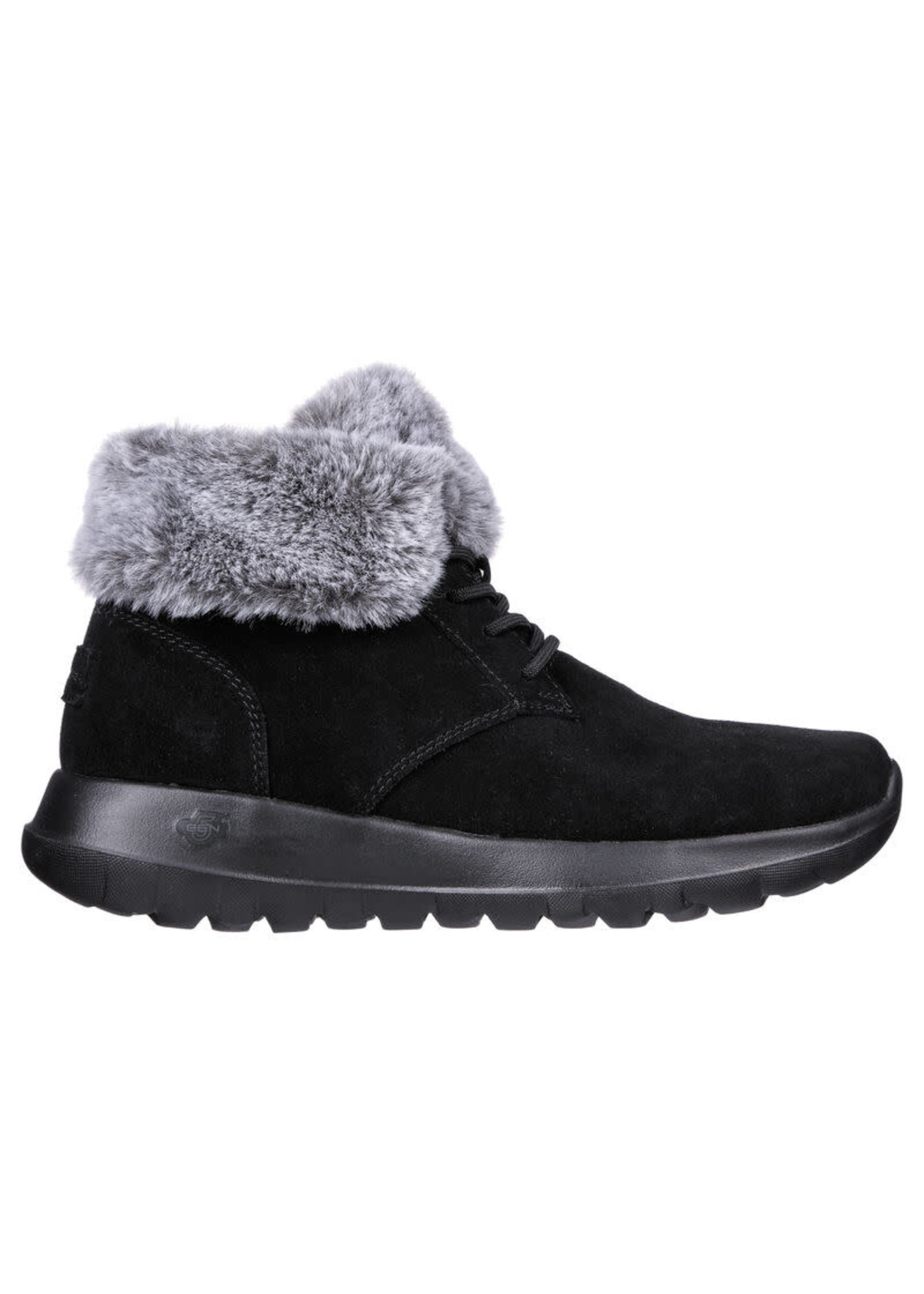 Skechers Womens ON-The-GO Joy-Plush Dreams Fashion Boot, Black/Grey
