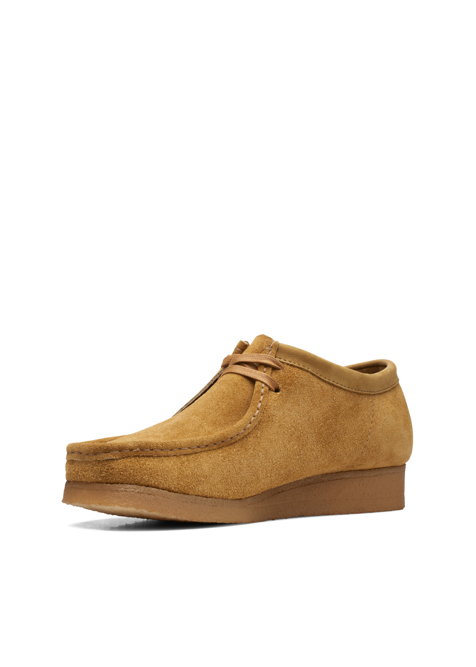Clarks Mens Wallabee Oak Hairy Brown Suede
