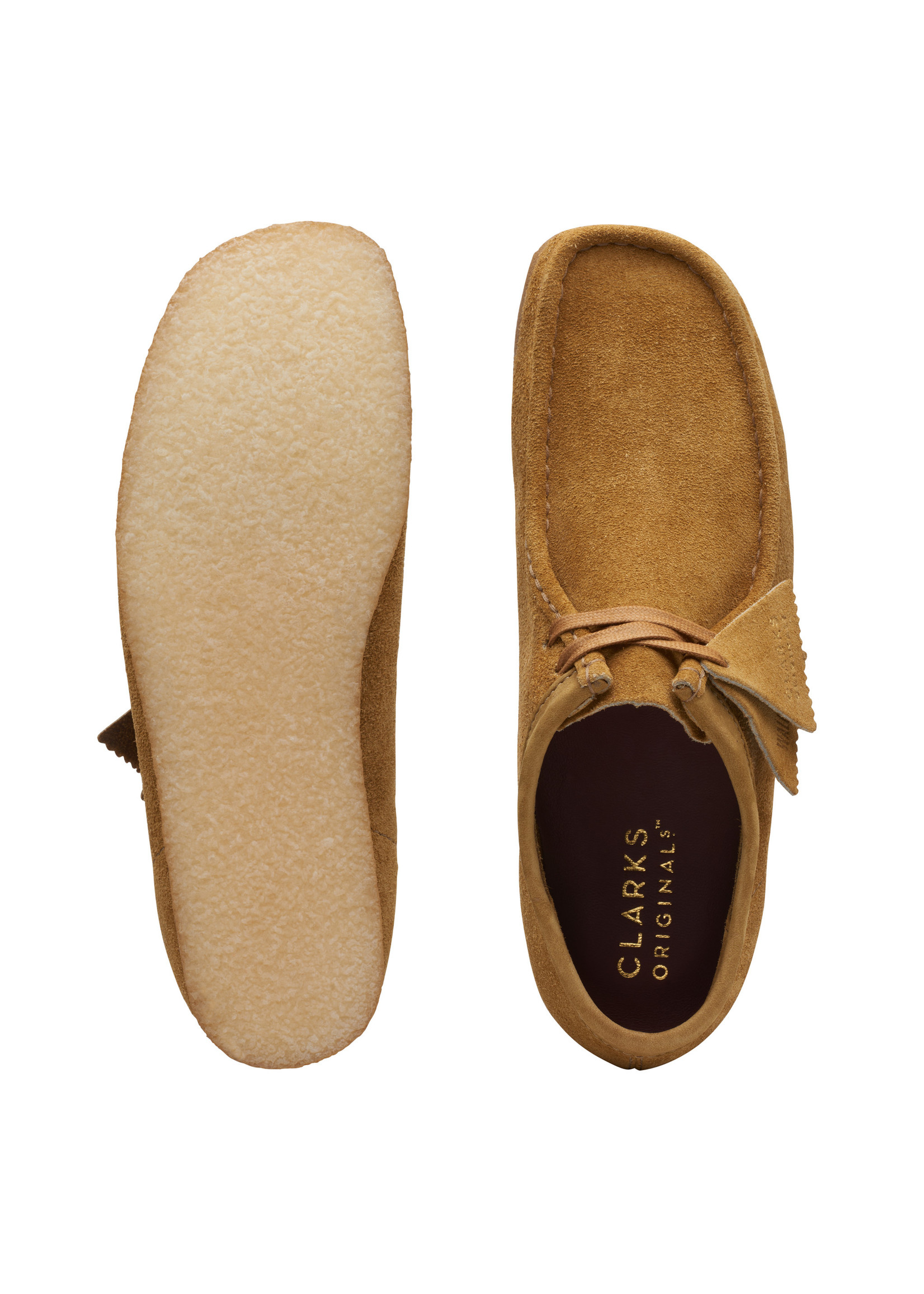 Clarks Mens Wallabee Oak Hairy Brown Suede