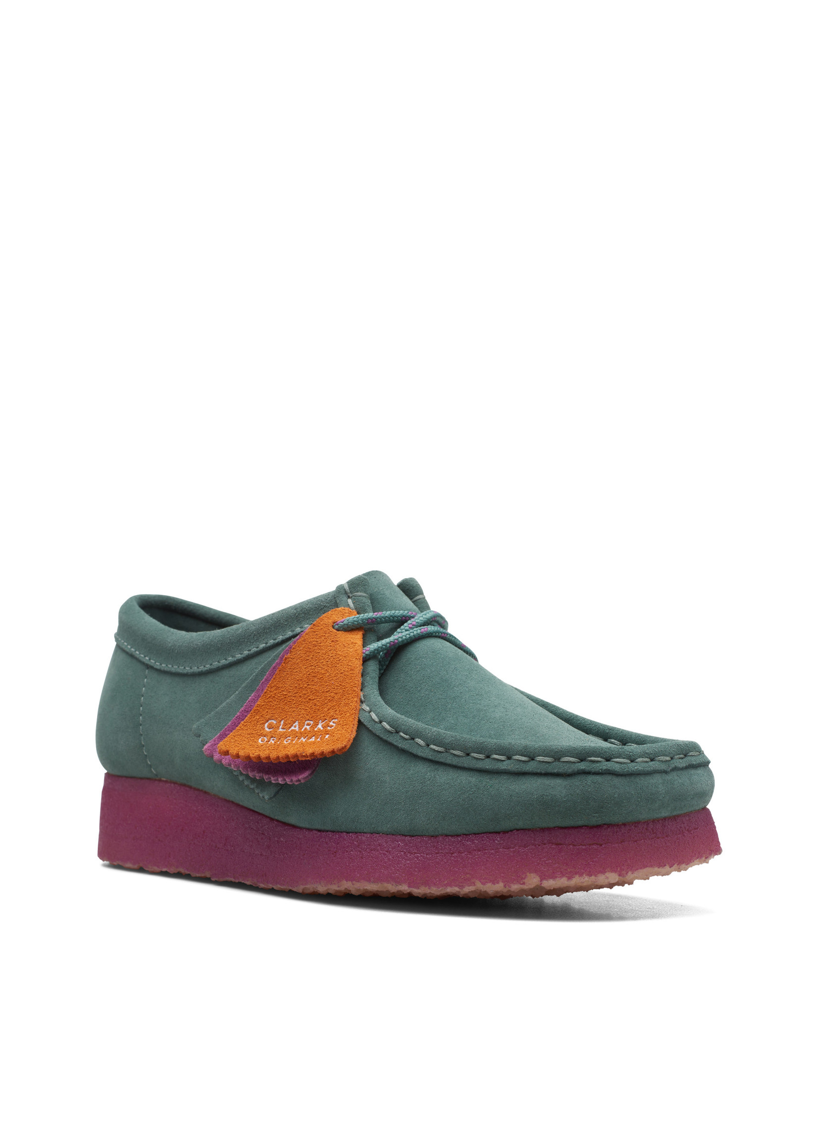 Clarks Womens Icon Wallabee. Teal  Blue Combination 26168644