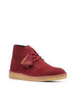 Clarks Mens Originals Icon Desert Coal  Brandy Red Suede | 26167865
