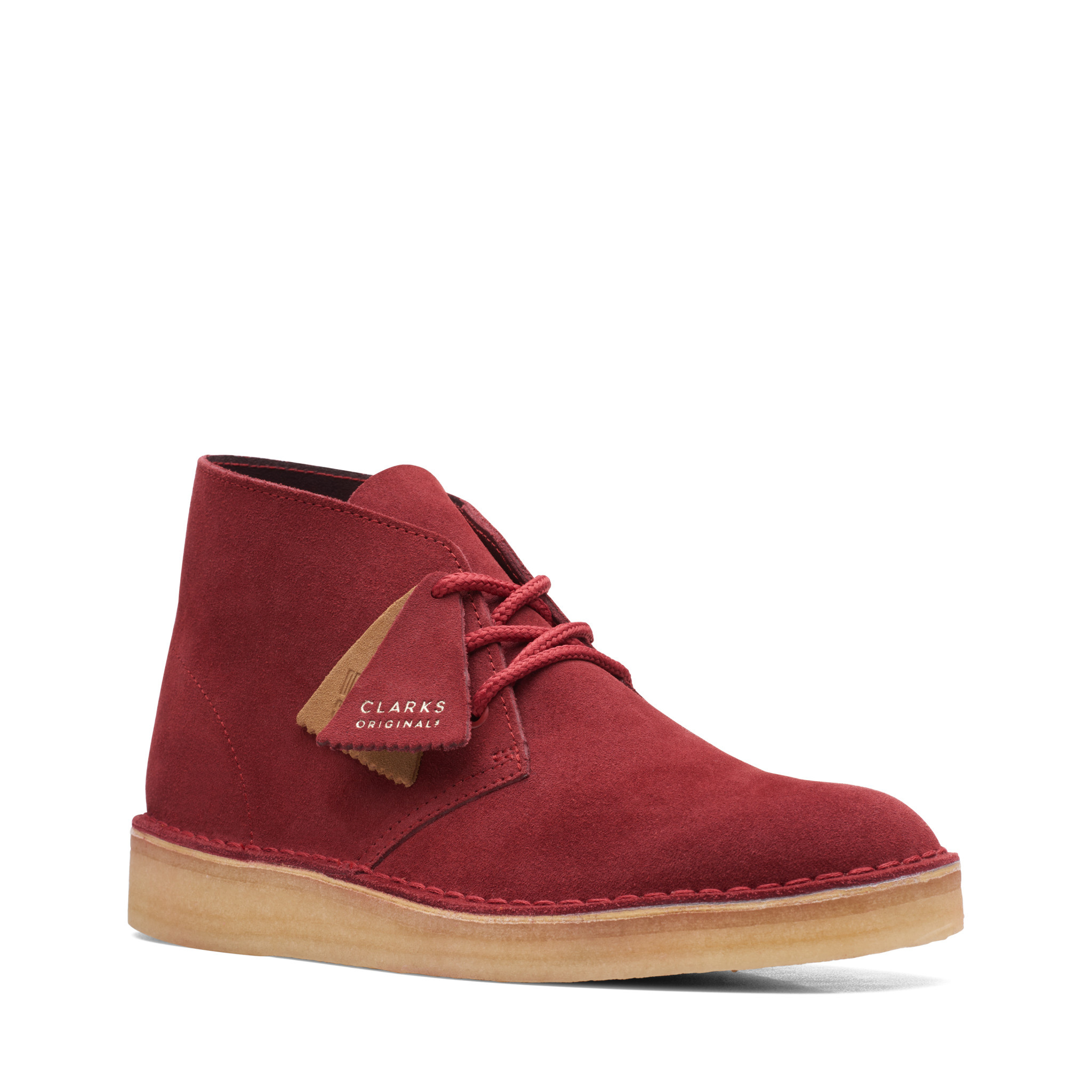 Clarks desert best sale boots red