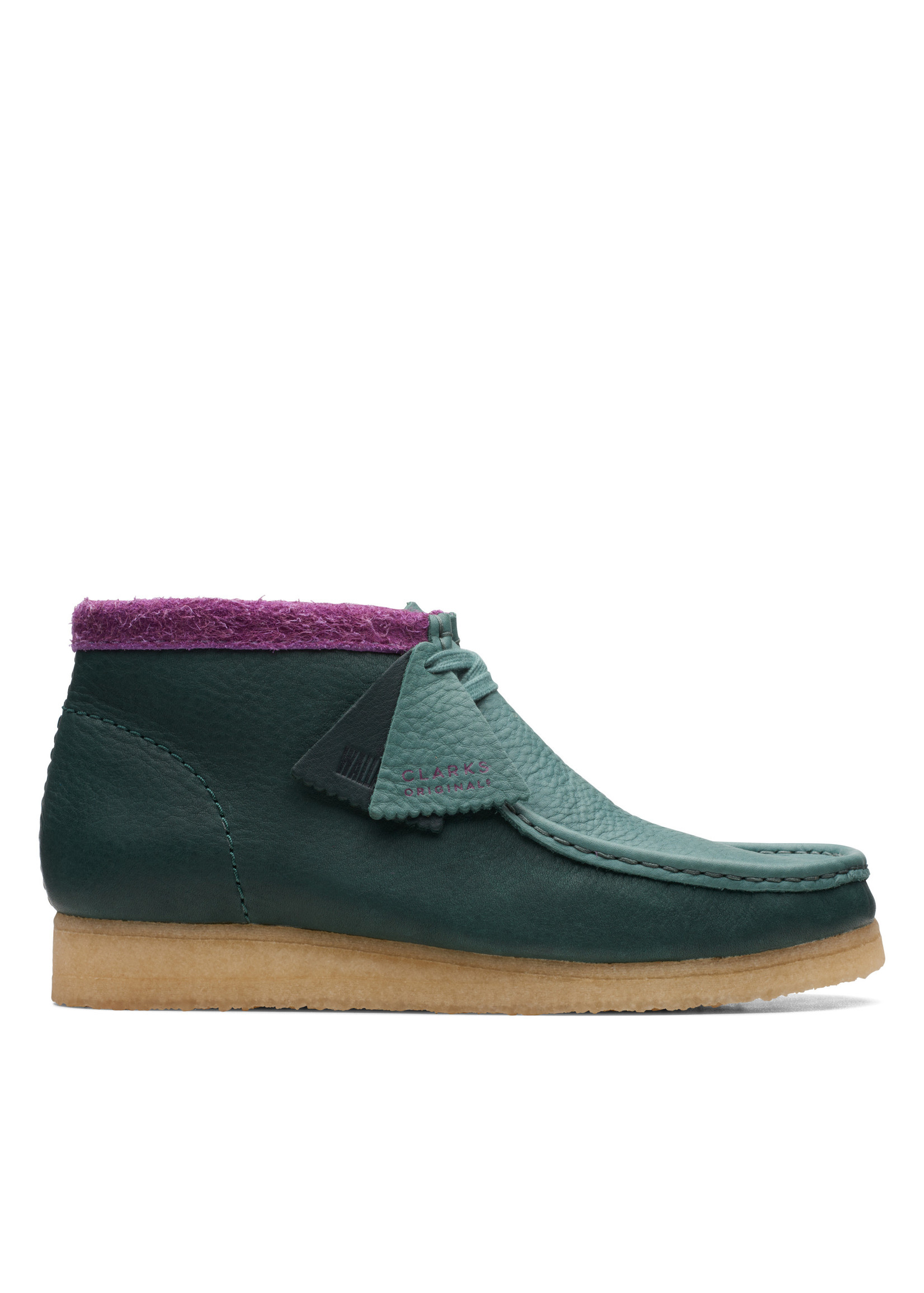 Clarks Mens Originals Icon  Wallabee Boot Green Combi 26168831