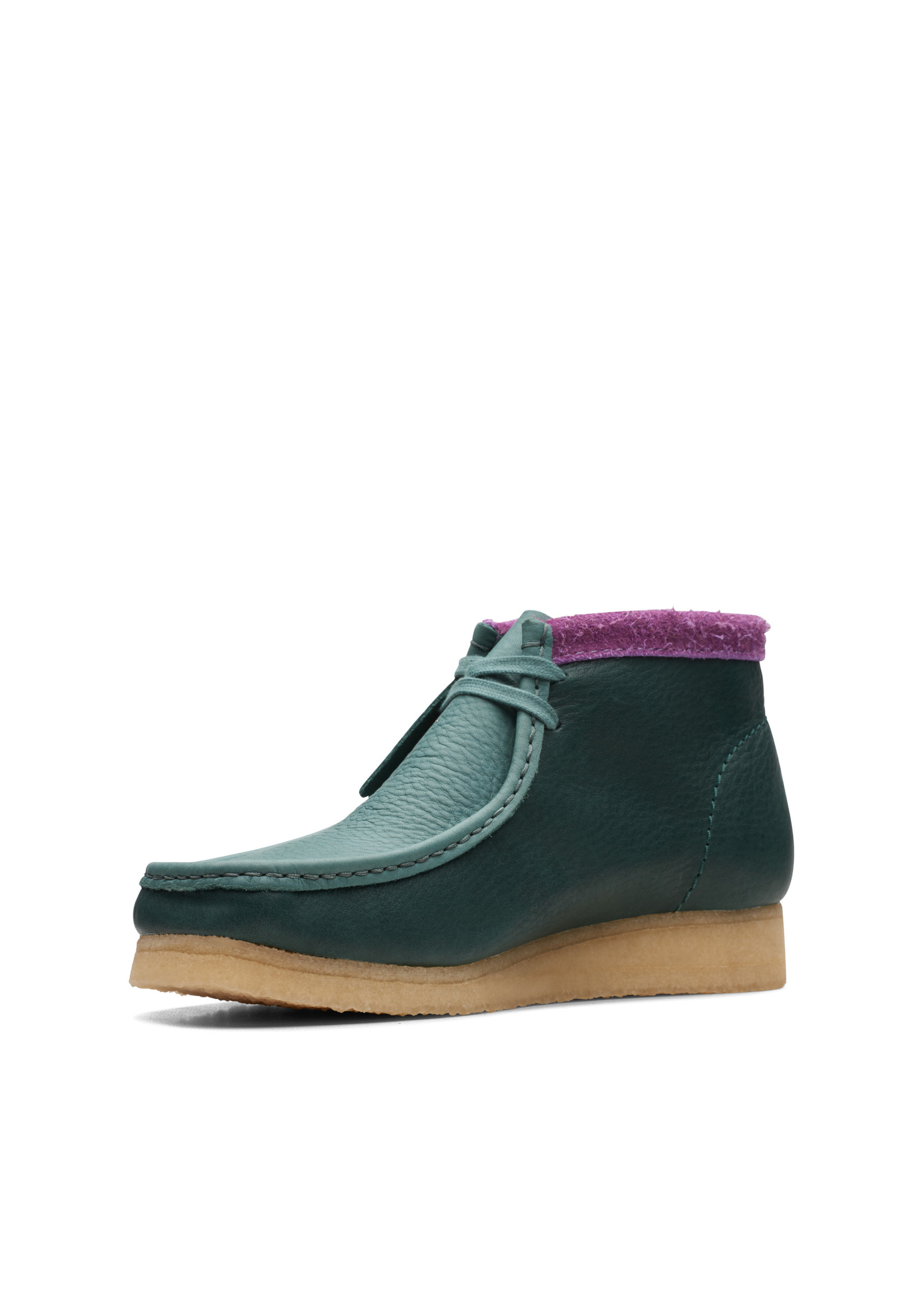 Clarks Mens Originals Icon  Wallabee Boot Green Combi 26168831