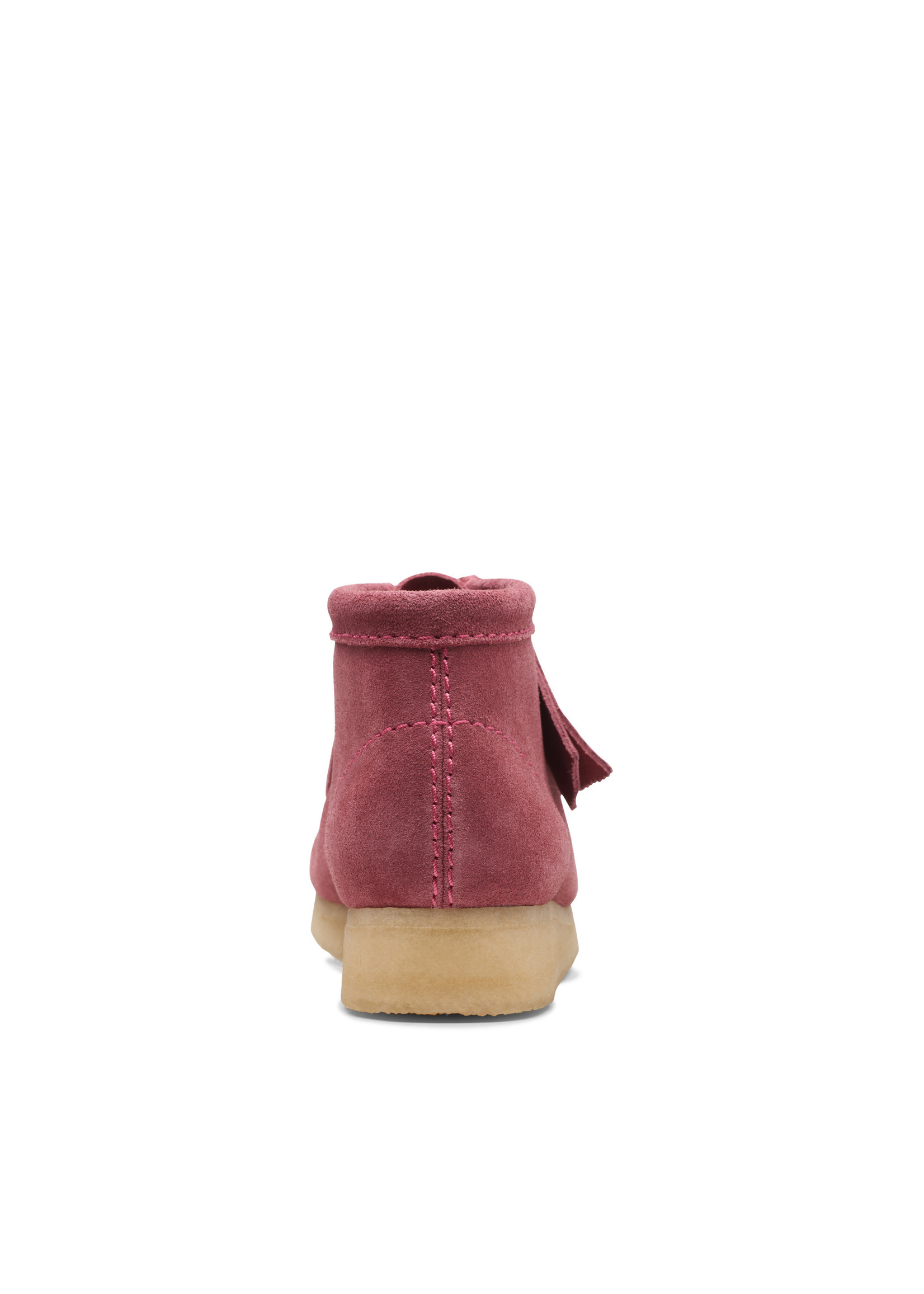 Clarks Womens Wallabee Boot. Rose Pink Suede 26168667