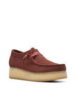 Clarks Womens Wallacraft Lo Burgundy Suede  Red | 26168747