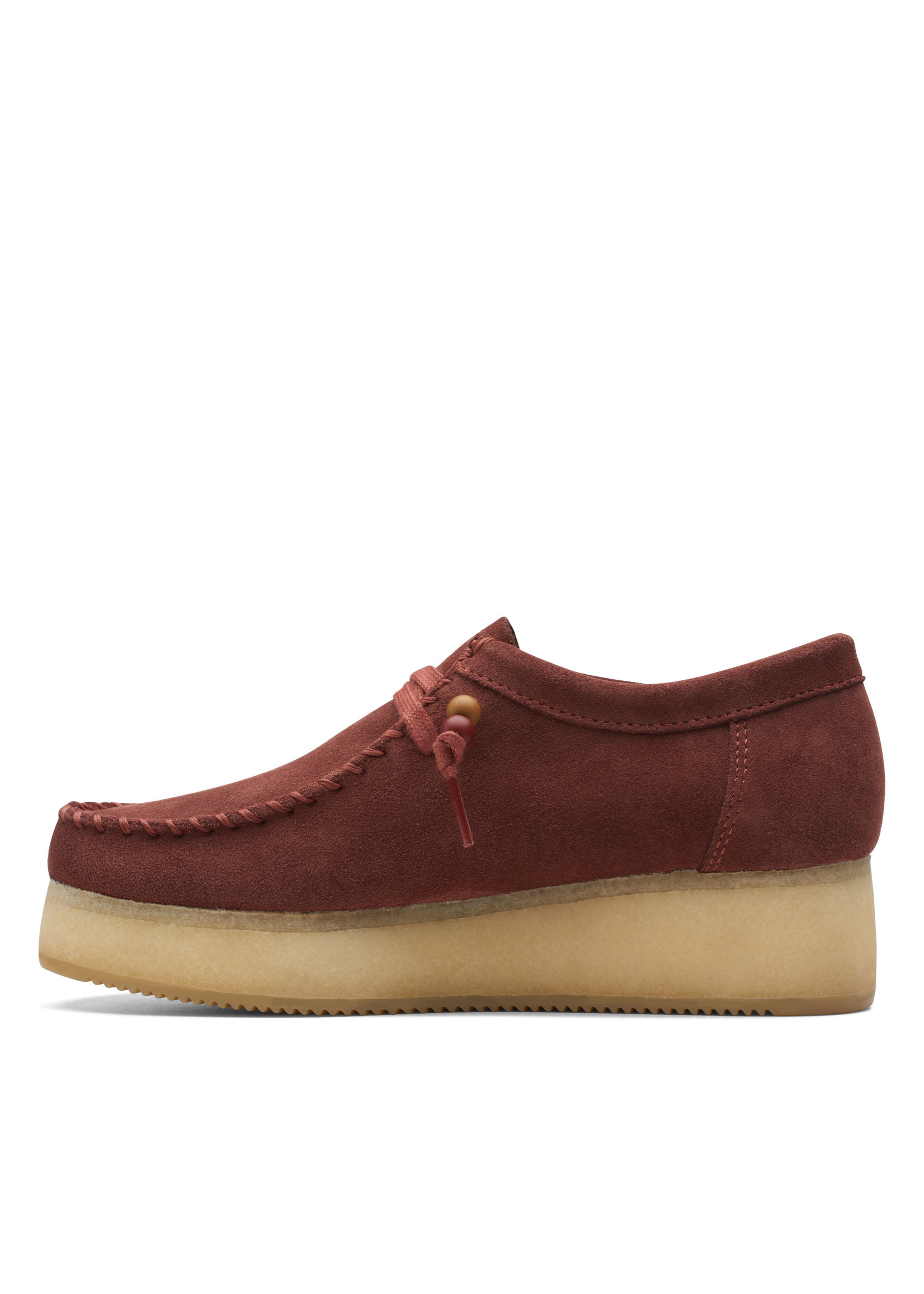 Clarks Womens Wallacraft Lo Burgundy Suede  Red | 26168747