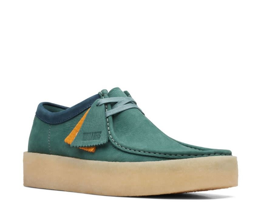 Clarks Mens Originals Icon Shoes Wallabee Cup Teal Blue 26167902