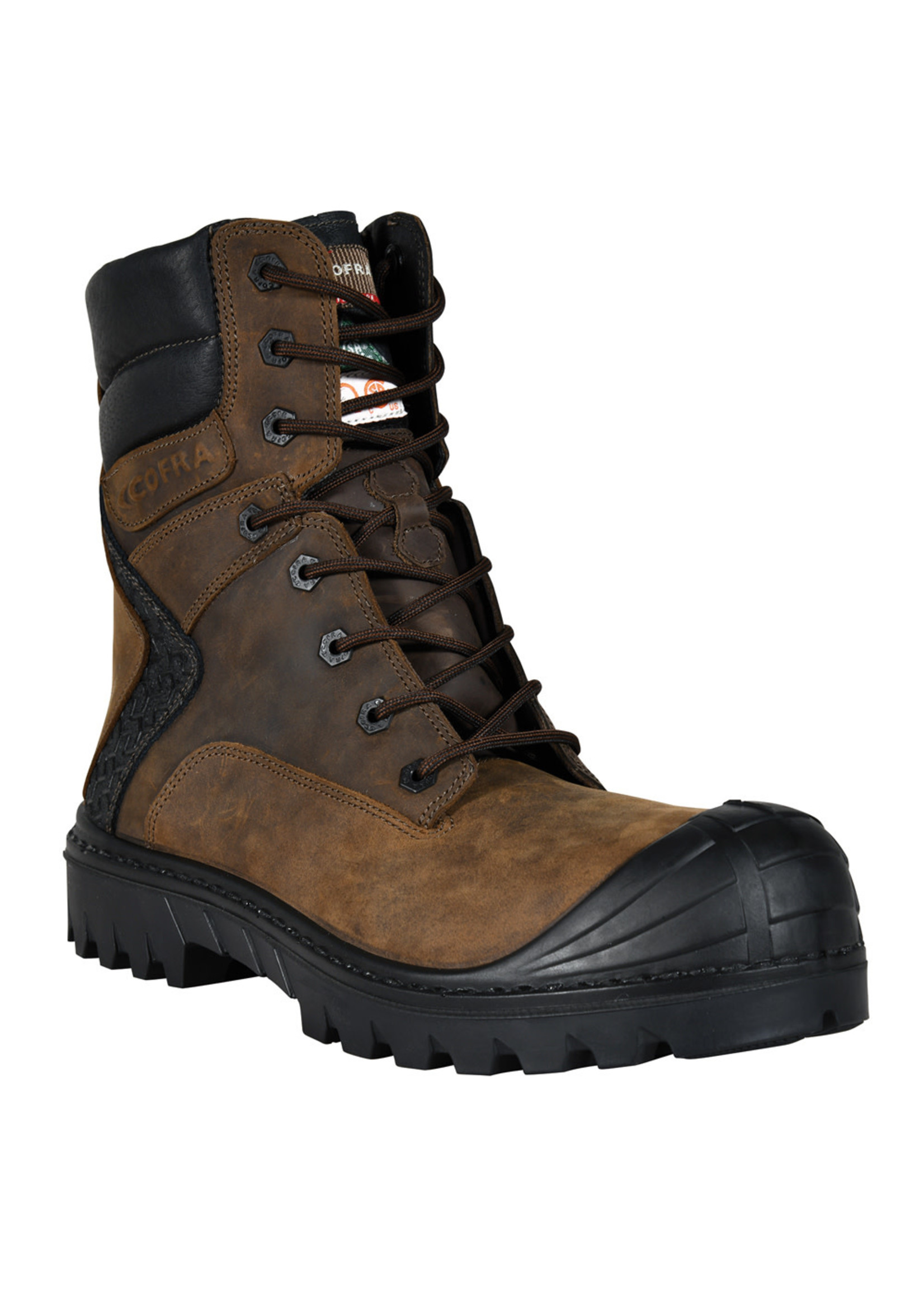 Mens WaterProof CSA Approved Safety Boot Ottawa EH PR 8" Brownblack