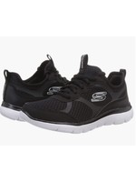Skechers Women's Summits Free Classics Athleisure Sneaker, Black/White