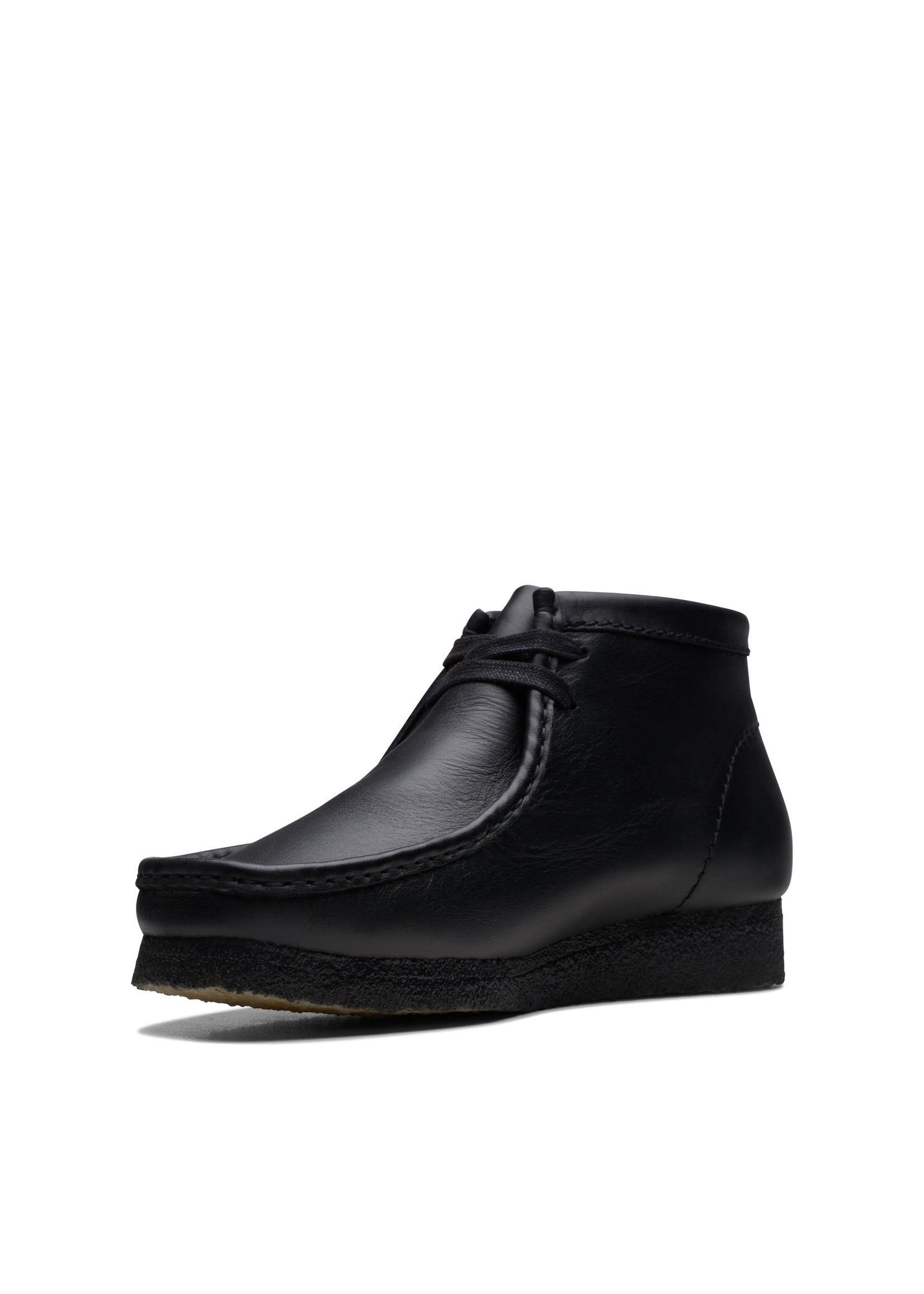 Clarks Men's Originals Wallabee Boot Black Leather  | 26155512