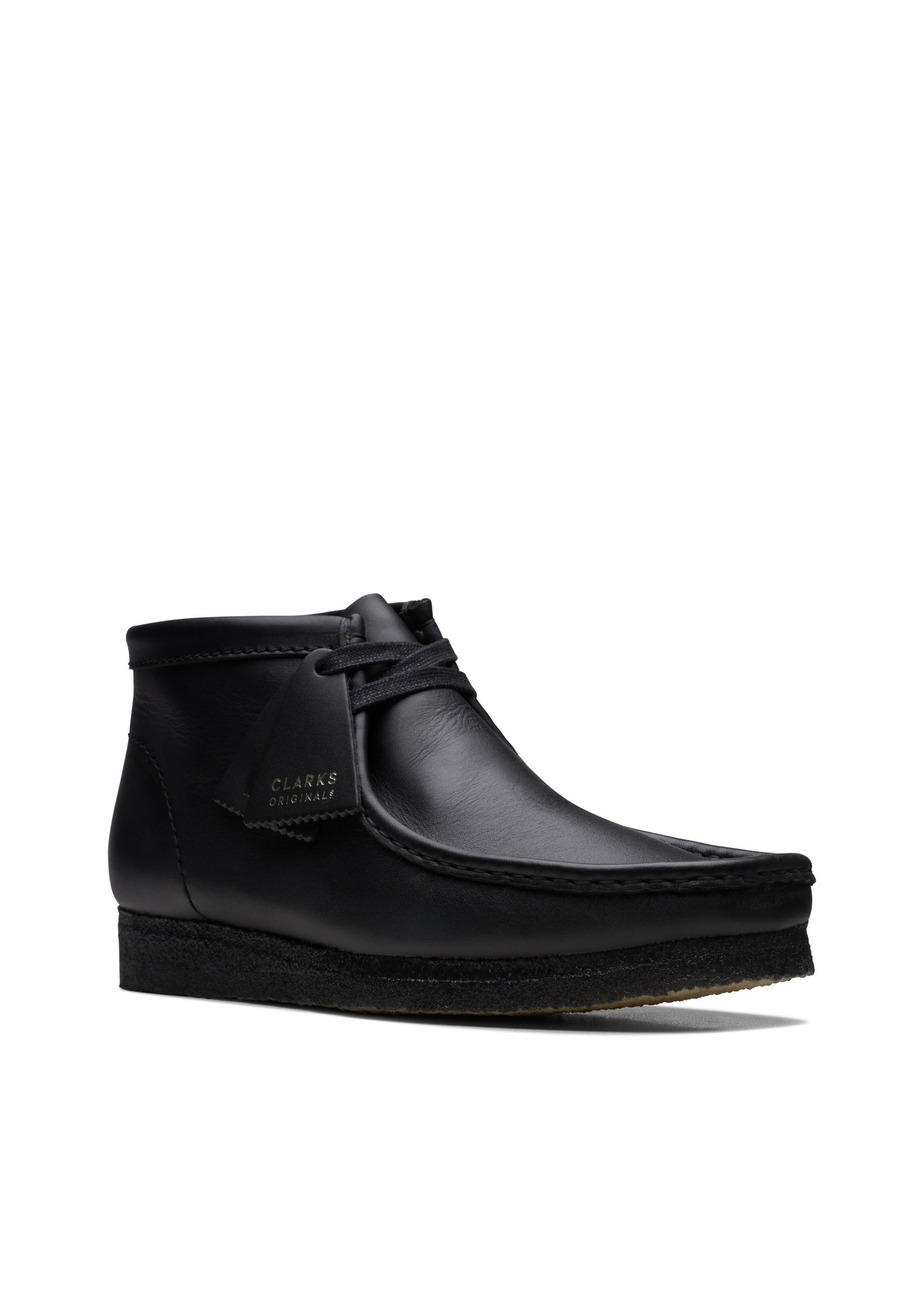 Clarks Men's Originals Wallabee Boot Black Leather  | 26155512