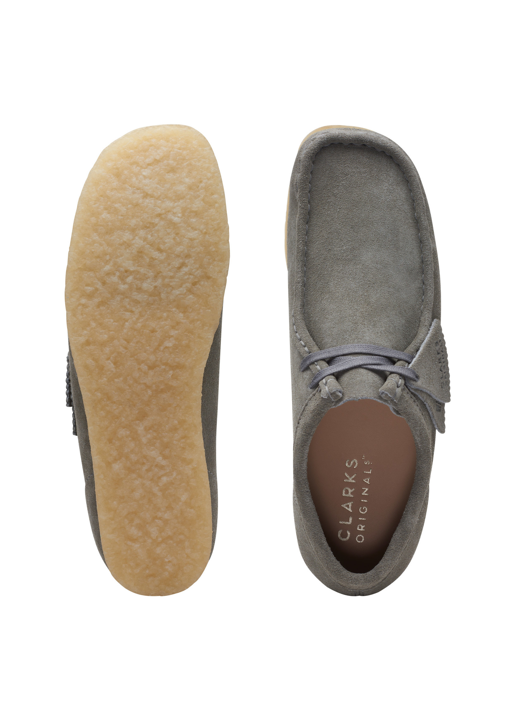 Clarks Mens Originals Icon Wallabee Grey Suede | 26170535