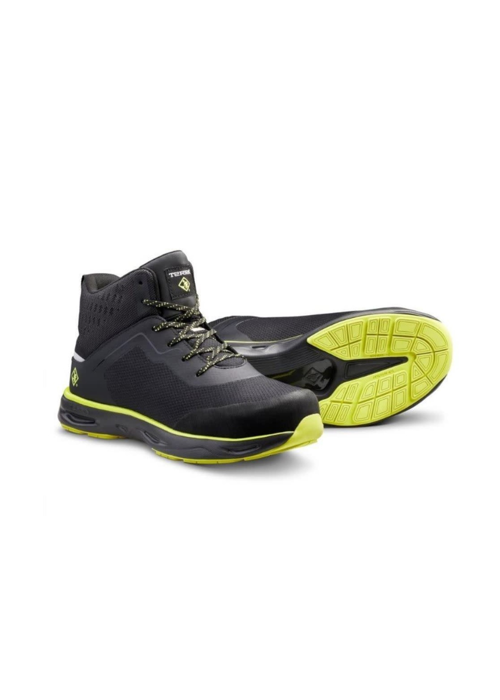 Terra Men's CSA ApprovedTerra Lites MID TR0A4NRTA35 Unisex Composite Toe Athletic Safety Shoe - Black/Lime