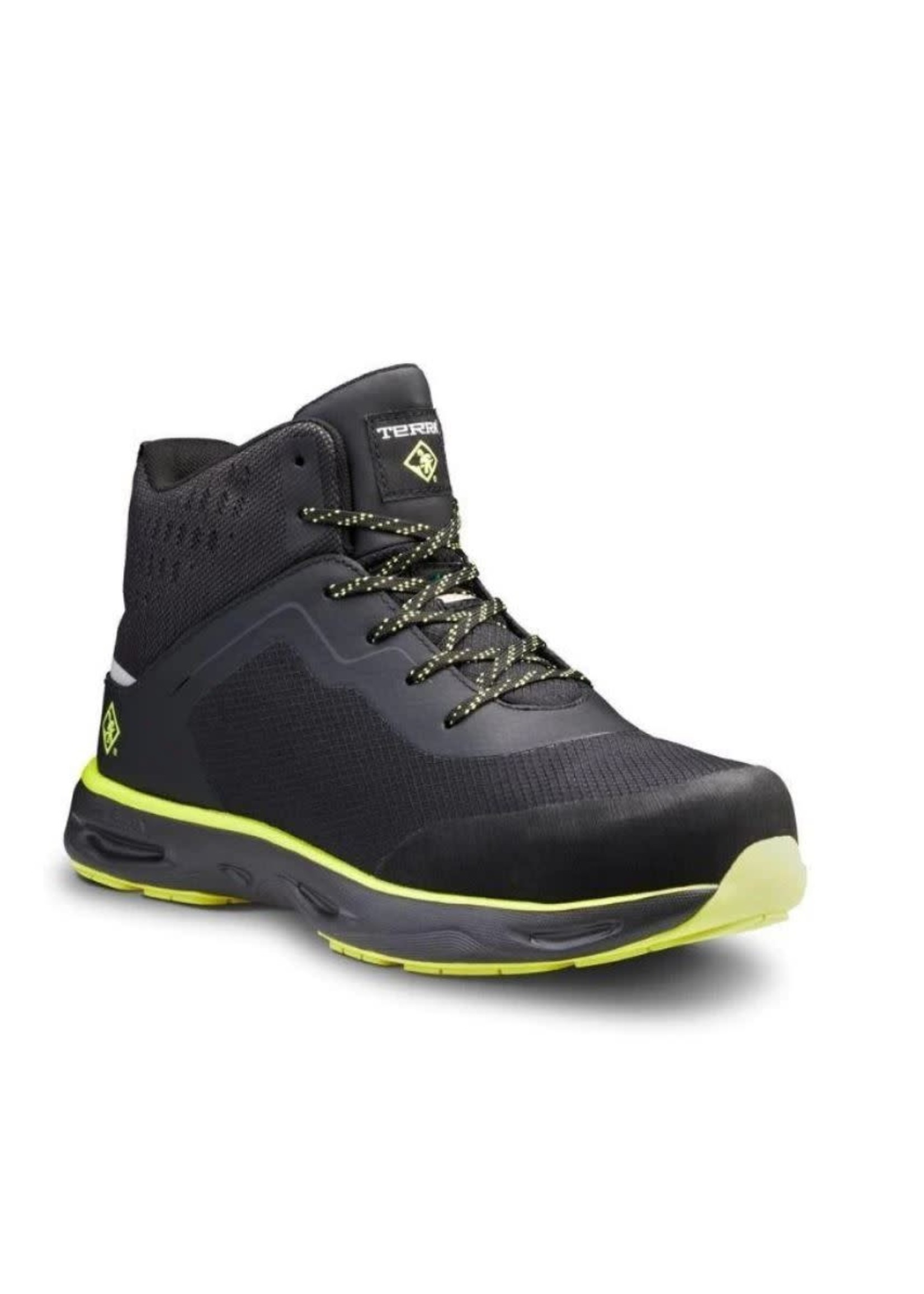 Terra Men's CSA ApprovedTerra Lites MID TR0A4NRTA35 Unisex Composite Toe Athletic Safety Shoe - Black/Lime