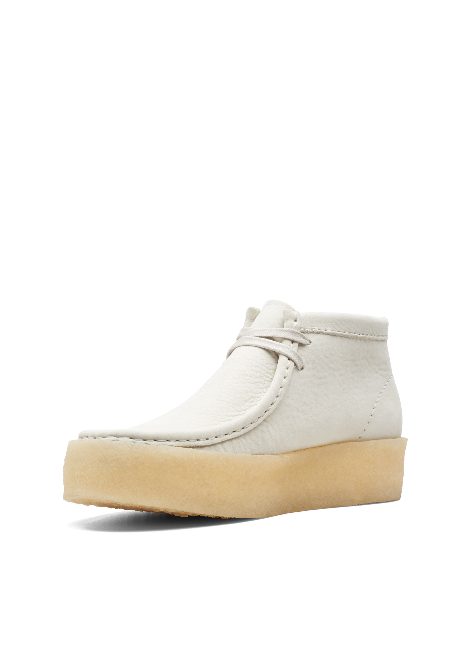 Clarks Womens Iconic  WallabeeCup Bt White Nubuck | 26168988