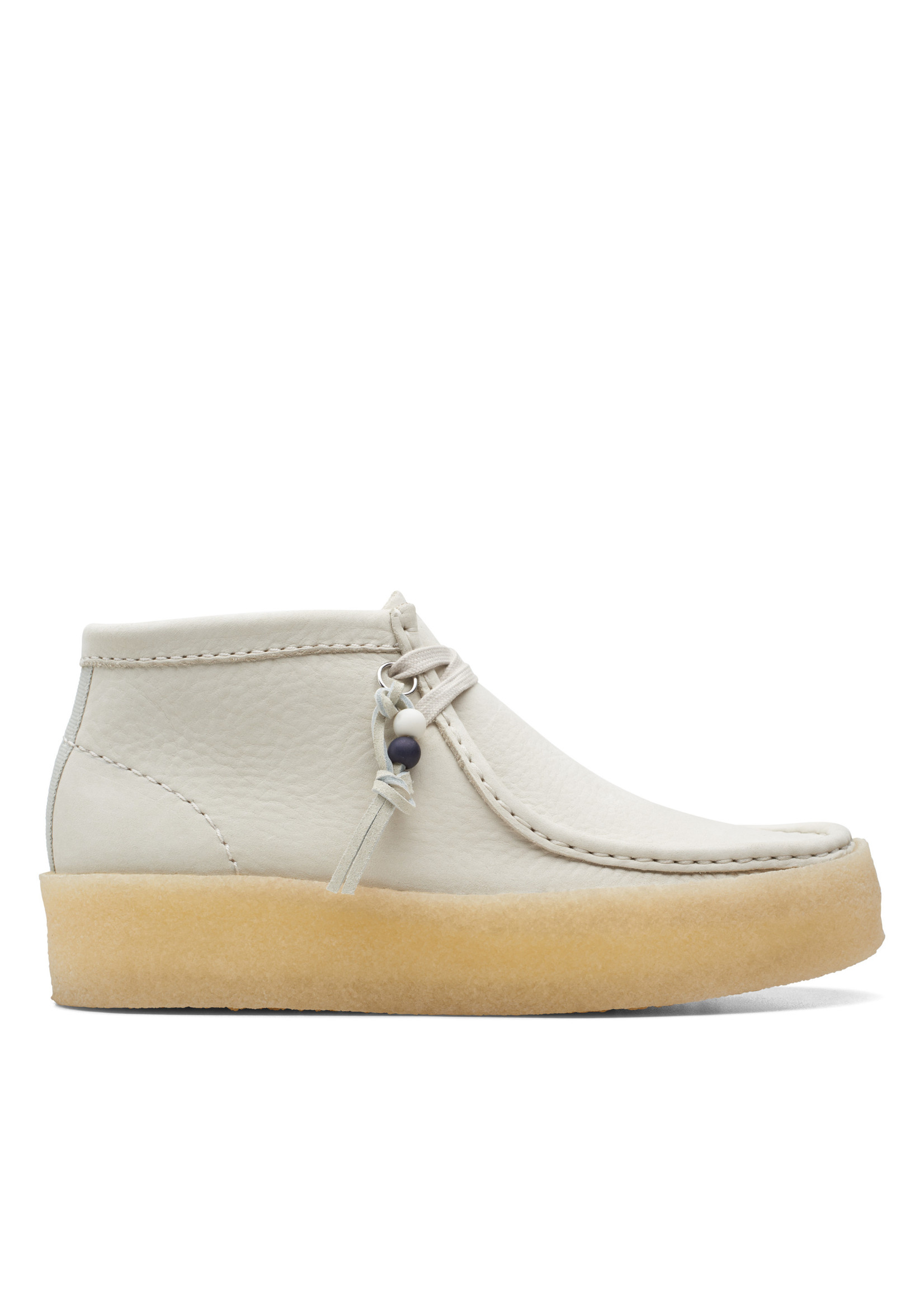 Clarks Womens Iconic  WallabeeCup Bt White Nubuck | 26168988