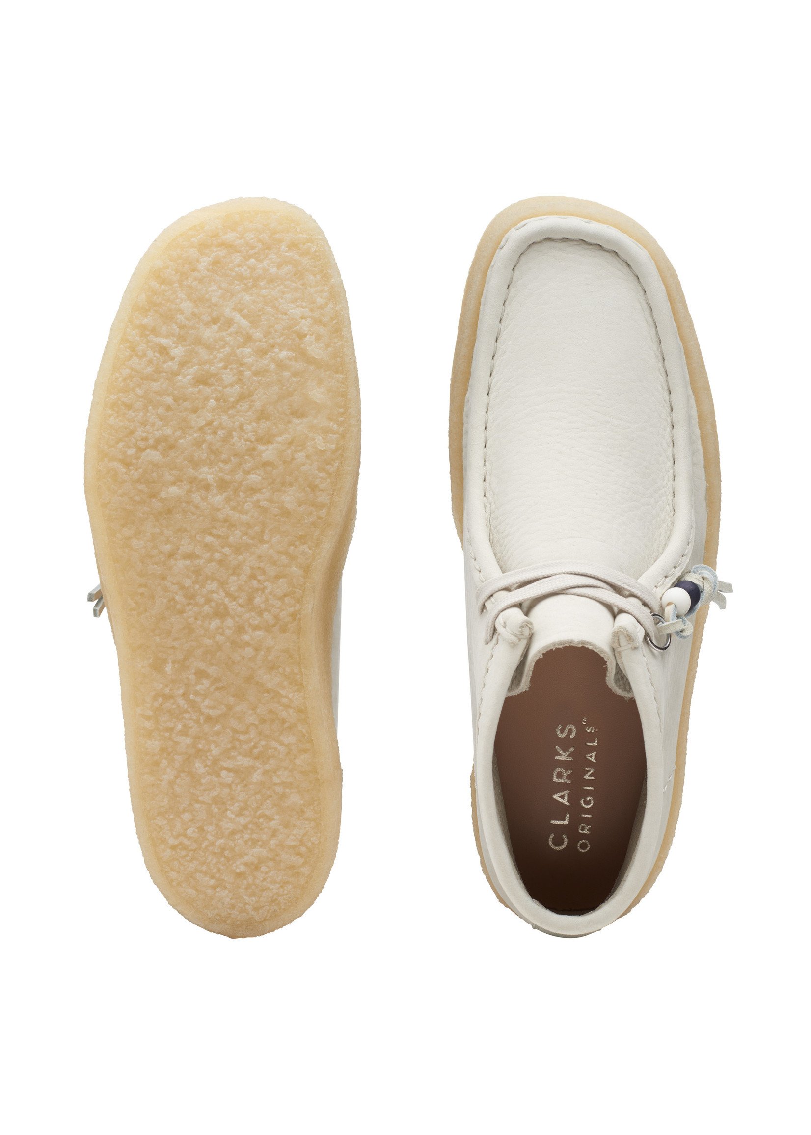 Clarks Womens Iconic  WallabeeCup Bt White Nubuck | 26168988