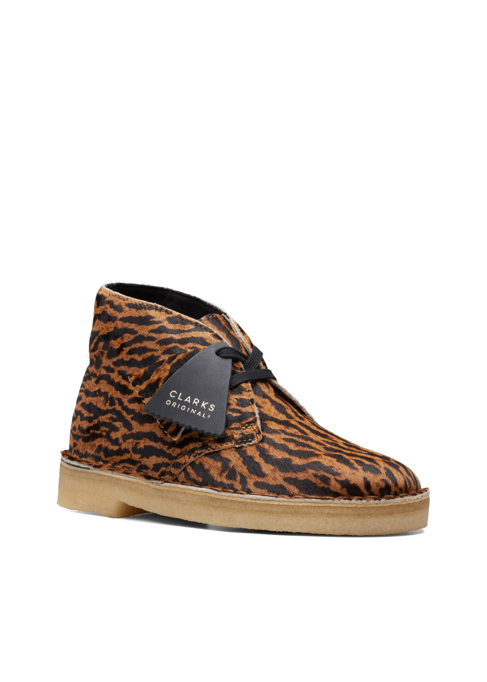 Clarks Womens Originals Iconic Desert Boot. Tortoiseshell  Black | 26169945