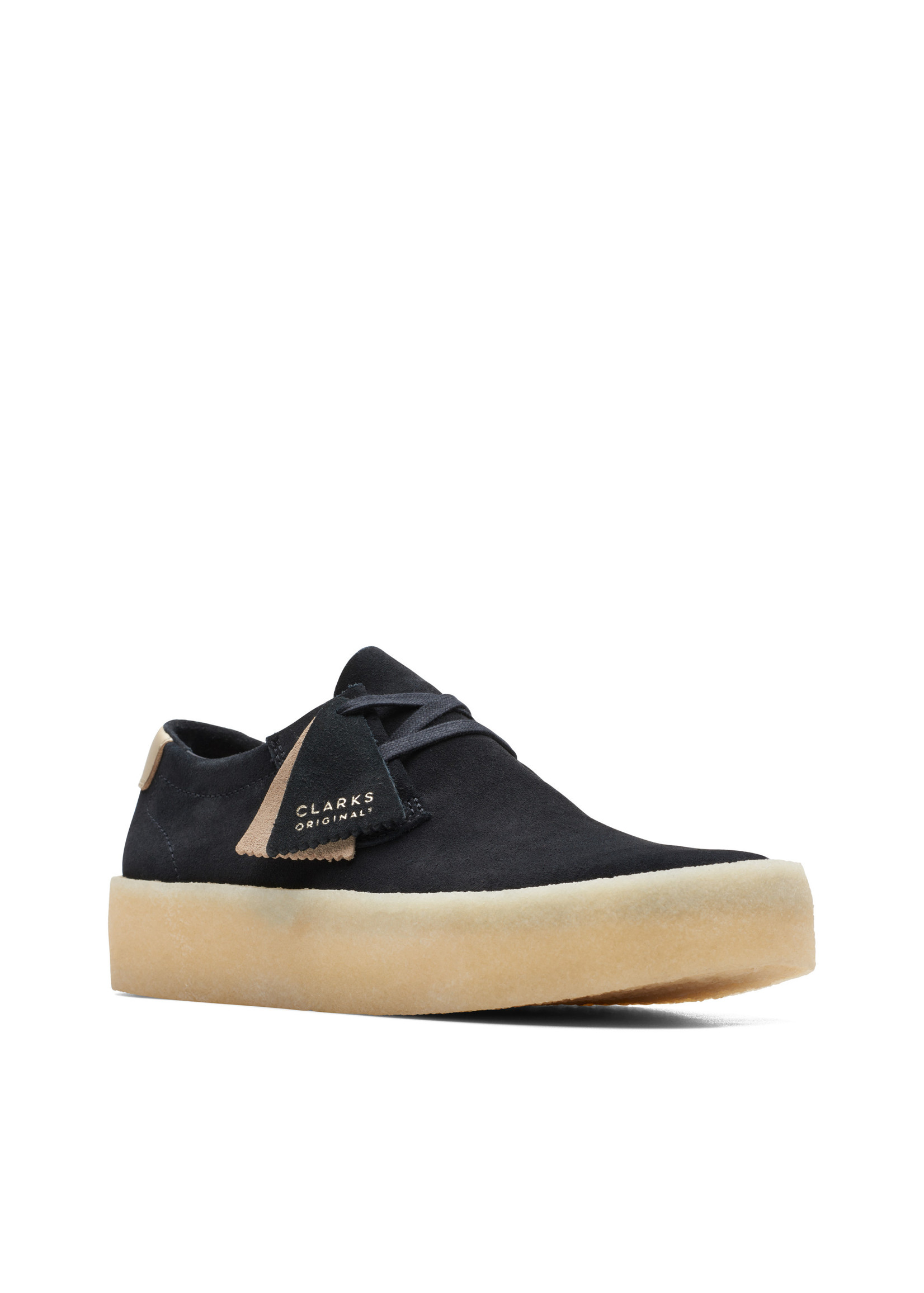 Clarks Mens Originals Ashcott Cup Black Suede | 26172526