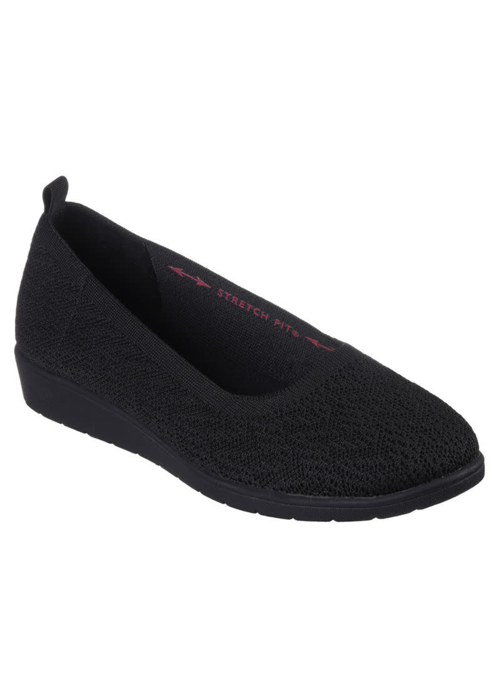 Skechers Women's Cleo Flex Wedge Flipside 158323 Black