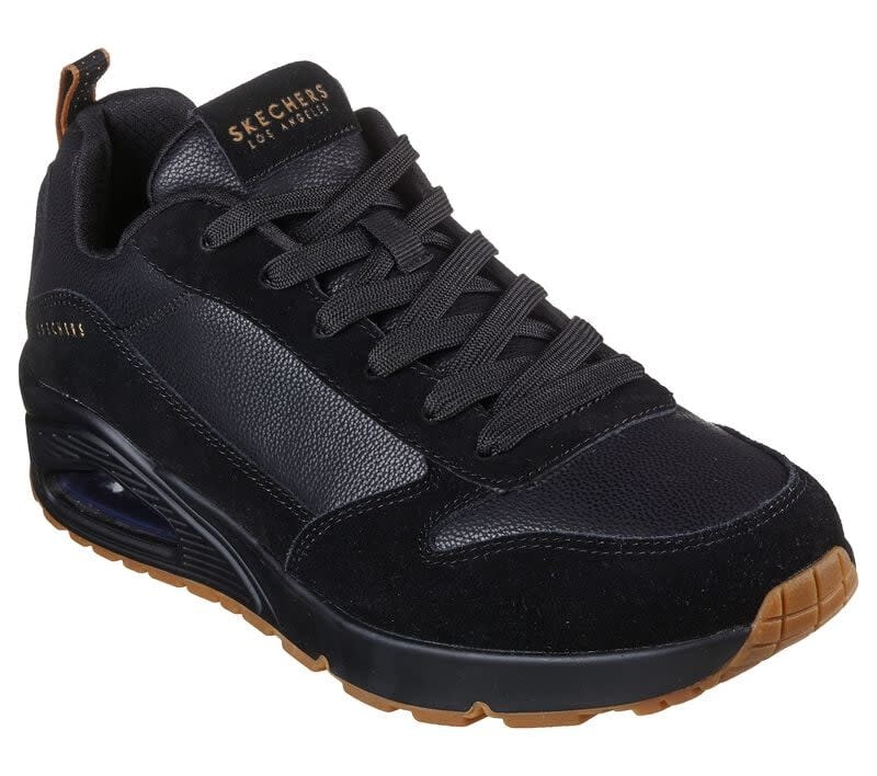 Skechers Men's Uno Stacre 52468 Sneaker Oxford, Black BBK - SHOE