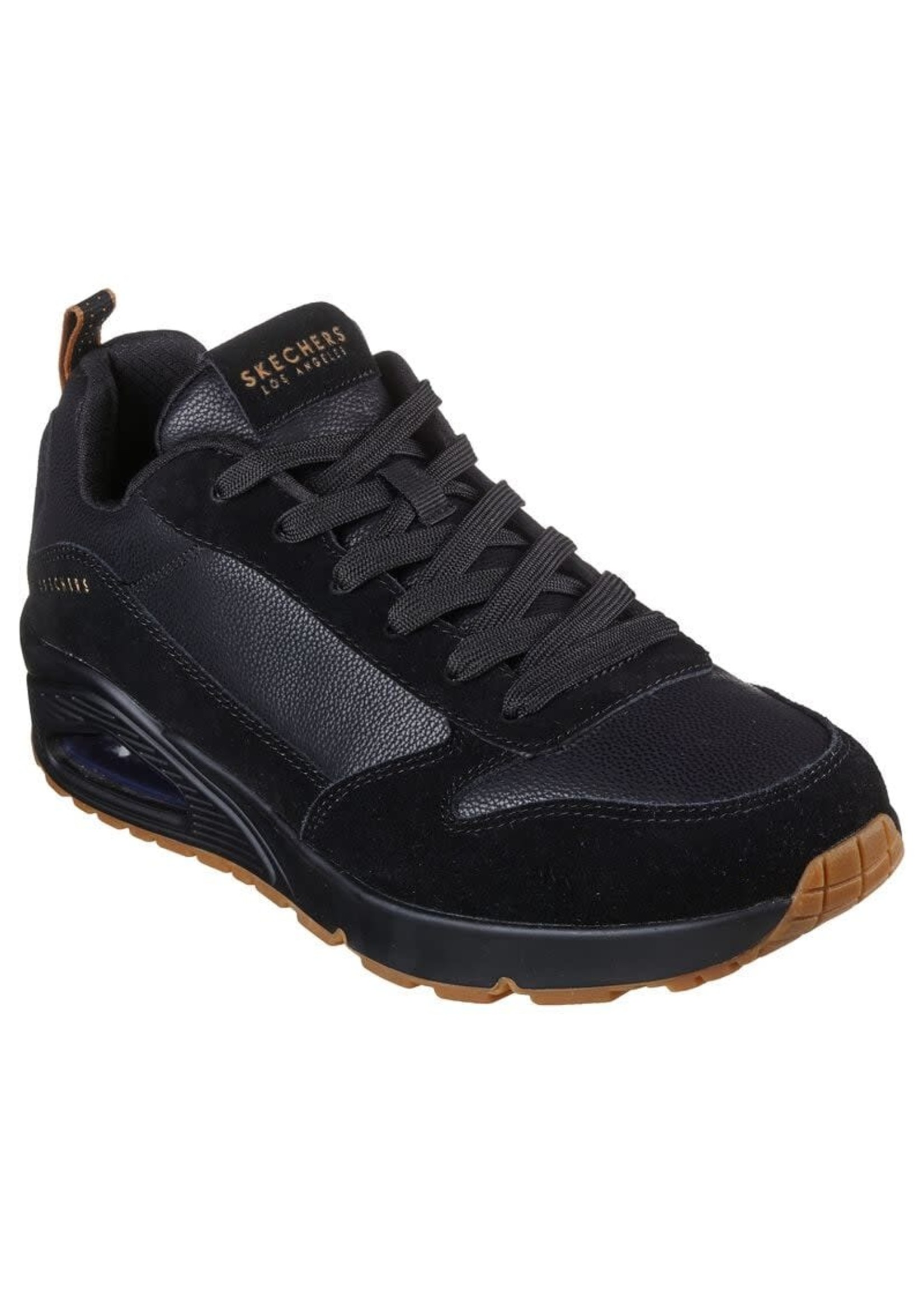 Skechers Men's Uno Stacre 52468 Sneaker Oxford, Black BBK