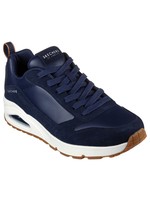 Skechers Men's Uno Stacre 52468 Sneaker Oxford, Navy Blue