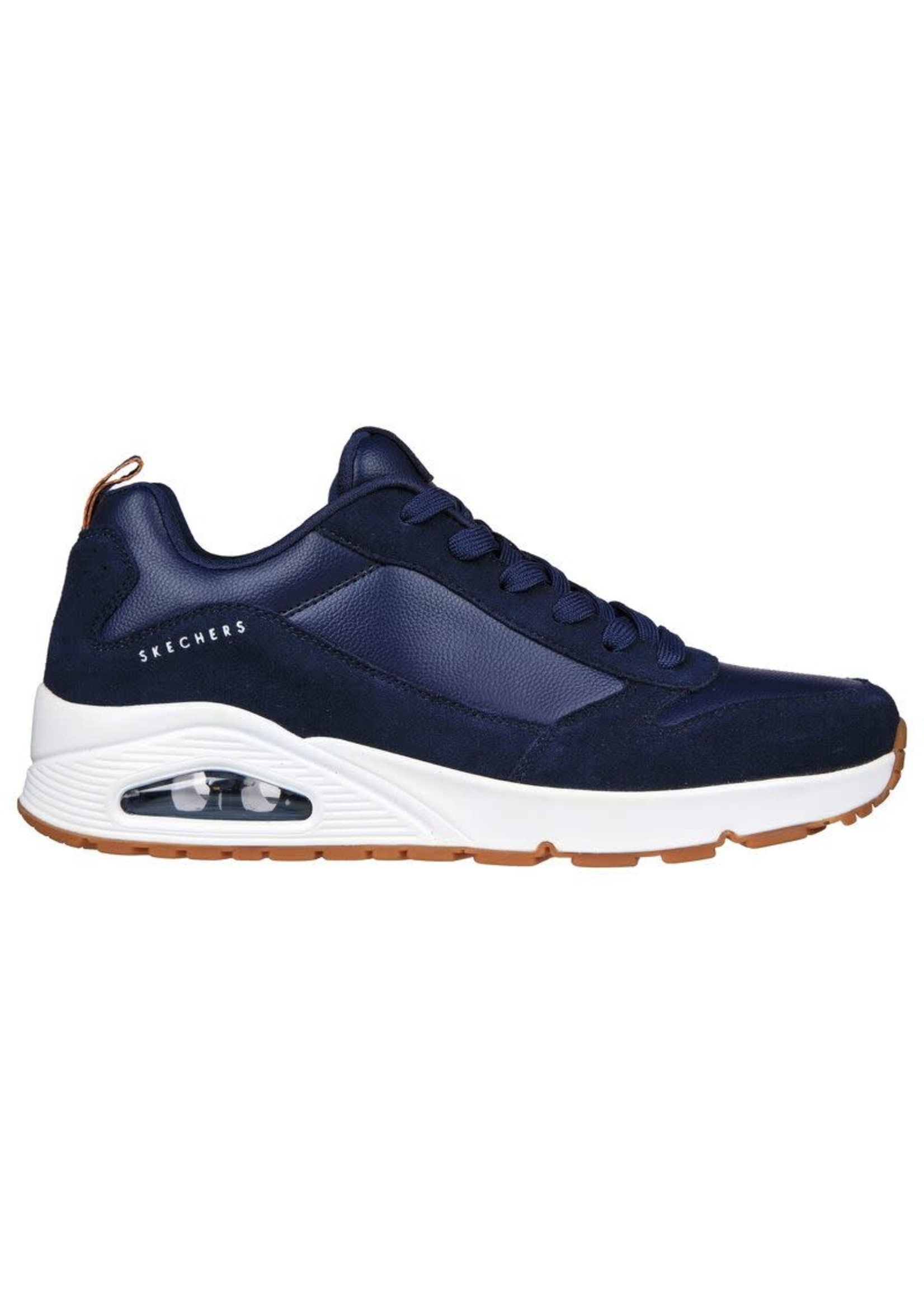 Skechers Men's Uno Stacre 52468 Sneaker Oxford, Navy Blue