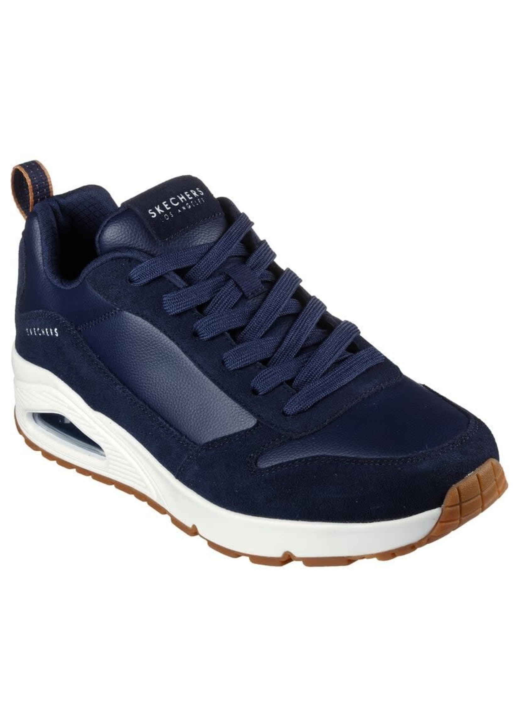 Skechers Men's Uno Stacre 52468 Sneaker Oxford, Navy Blue