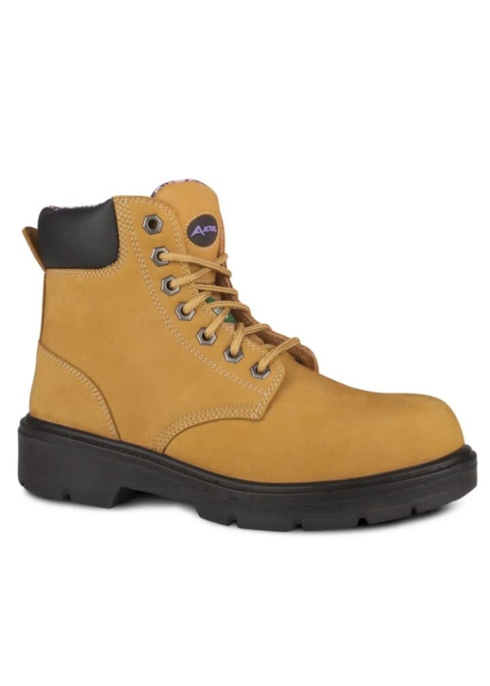 Acton Womens Prolady, Tan 5″ Nubuck Work Boots