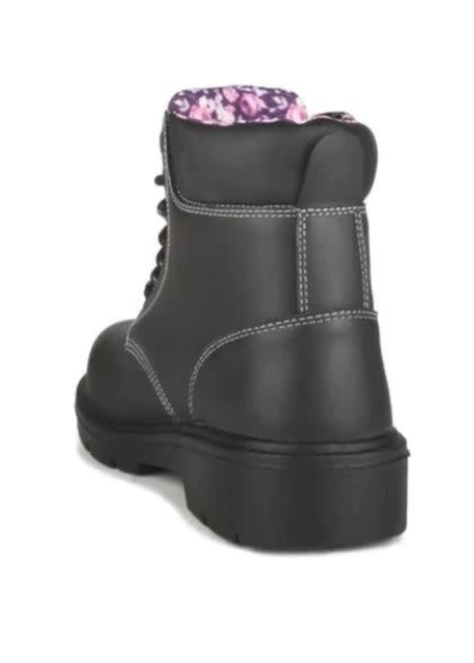 Acton Womens Prolady, Black 5″ Leather Work Boots