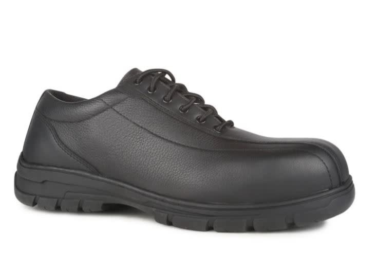 Acton Men's Fairway, Black | Extra-wide Fit Leather Safety Work Shoes ...