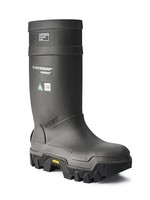 dunlop Men's Steel Toe Steel plate Purofort Explorer Safety Boots with Vibram Sole - Charcoal Black