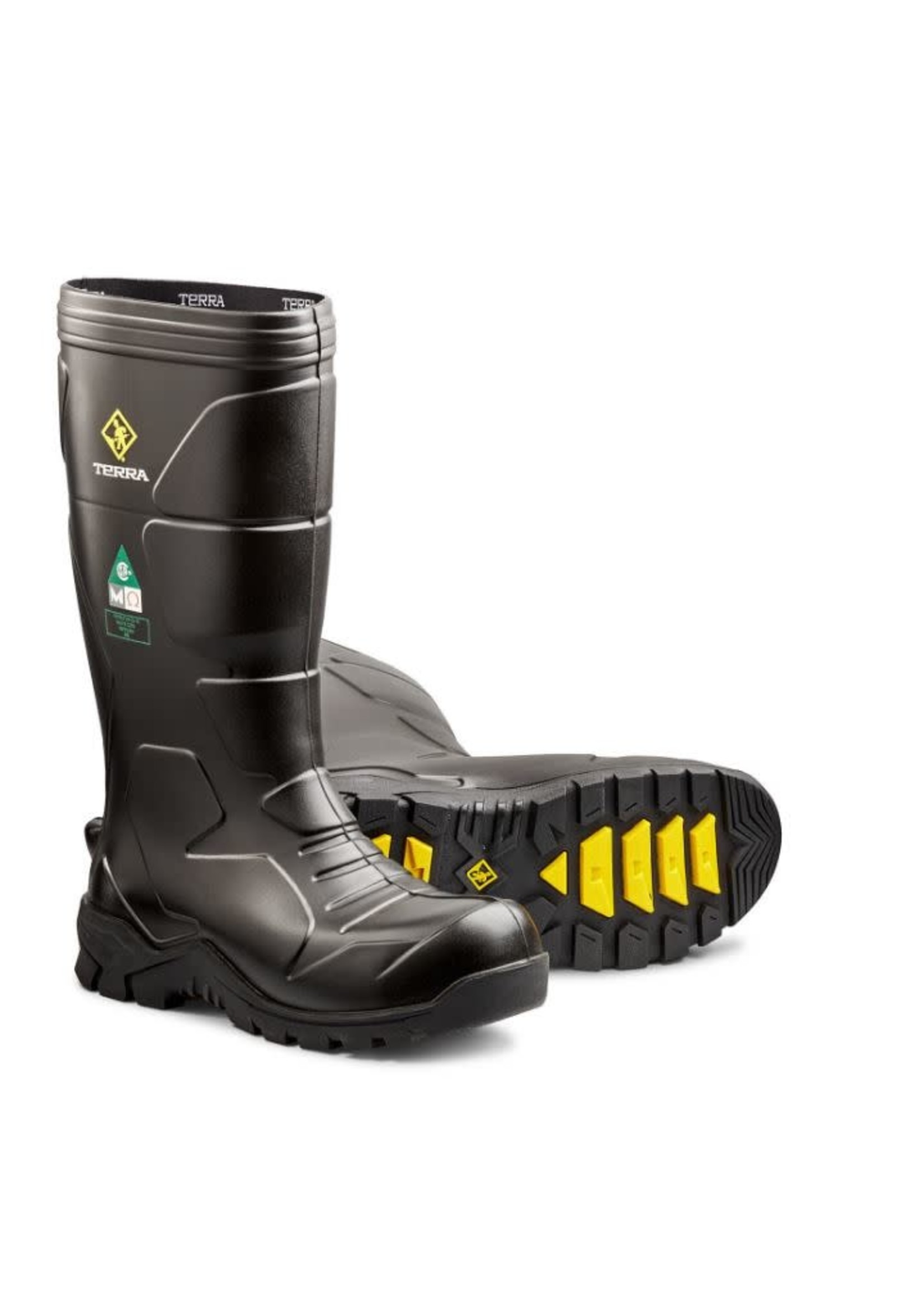 Terra Men's CSA Approved  Narvik Composite Toe Safety Work Boot with Internal Met Guard Black