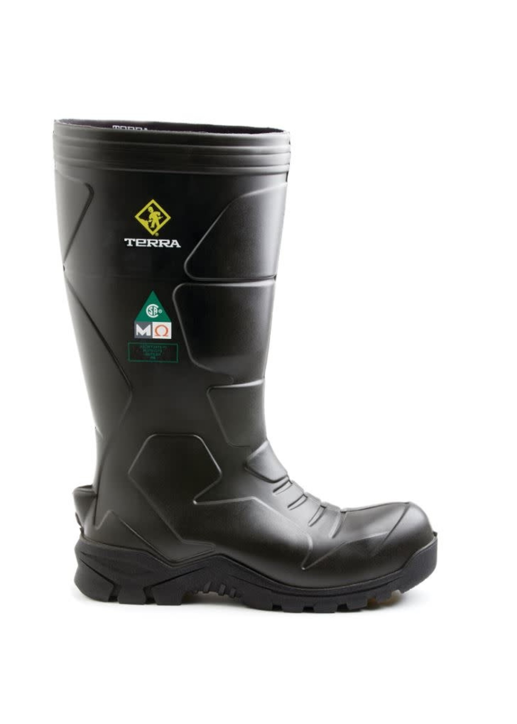 Terra Men's CSA Approved  Narvik Composite Toe Safety Work Boot with Internal Met Guard Black