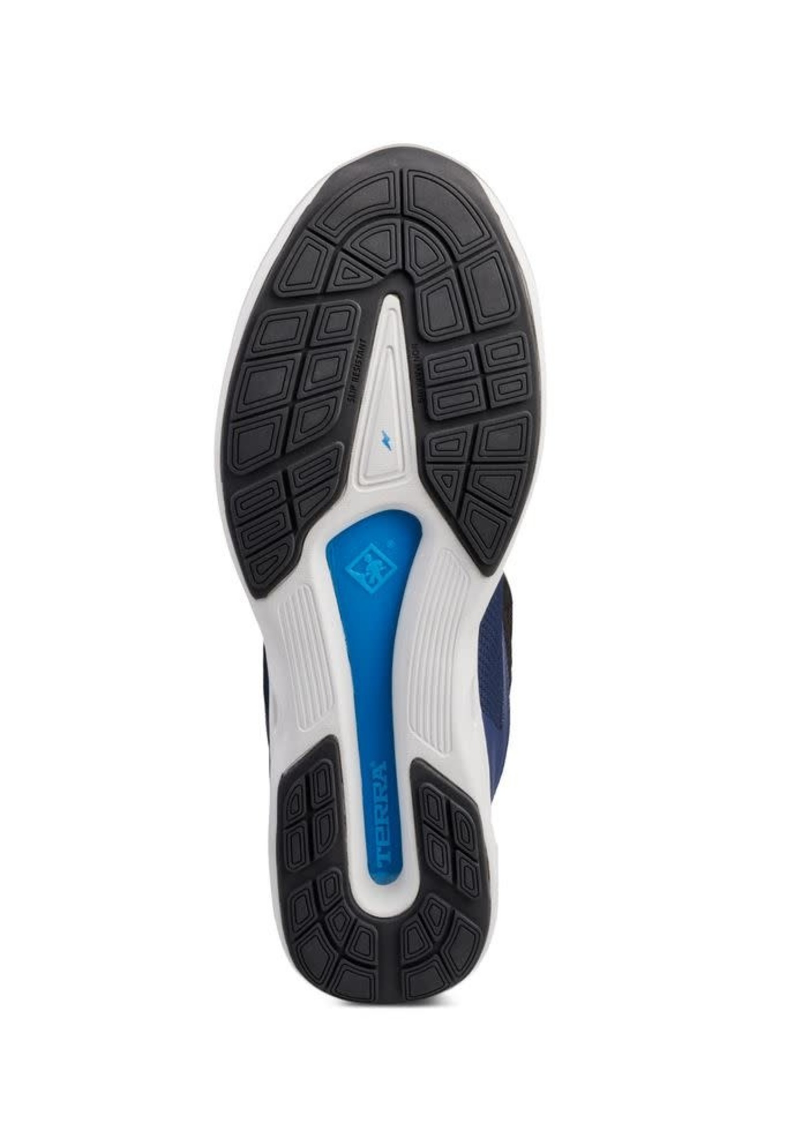 Terra Men's CSA Approved Men's Terra Lites Mid Nano Composite Toe Athletic Safety Work Shoe Blue