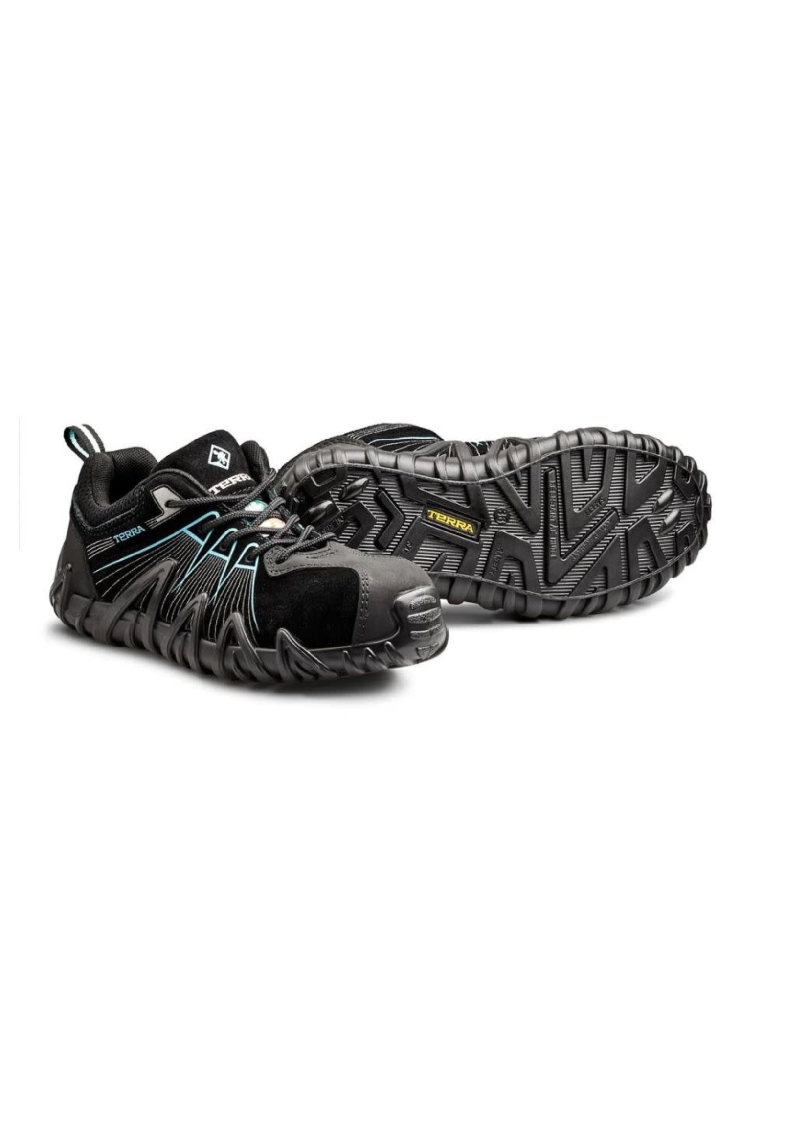 Terra Women's CSA Approved Spider X Lightweight Composite Toe Athletic Work  Shoe TR0A4NPWA13 Black/Aqua - SHOE PLUS - Low Prices - Express Shipping -  100s of Items to Choose From!