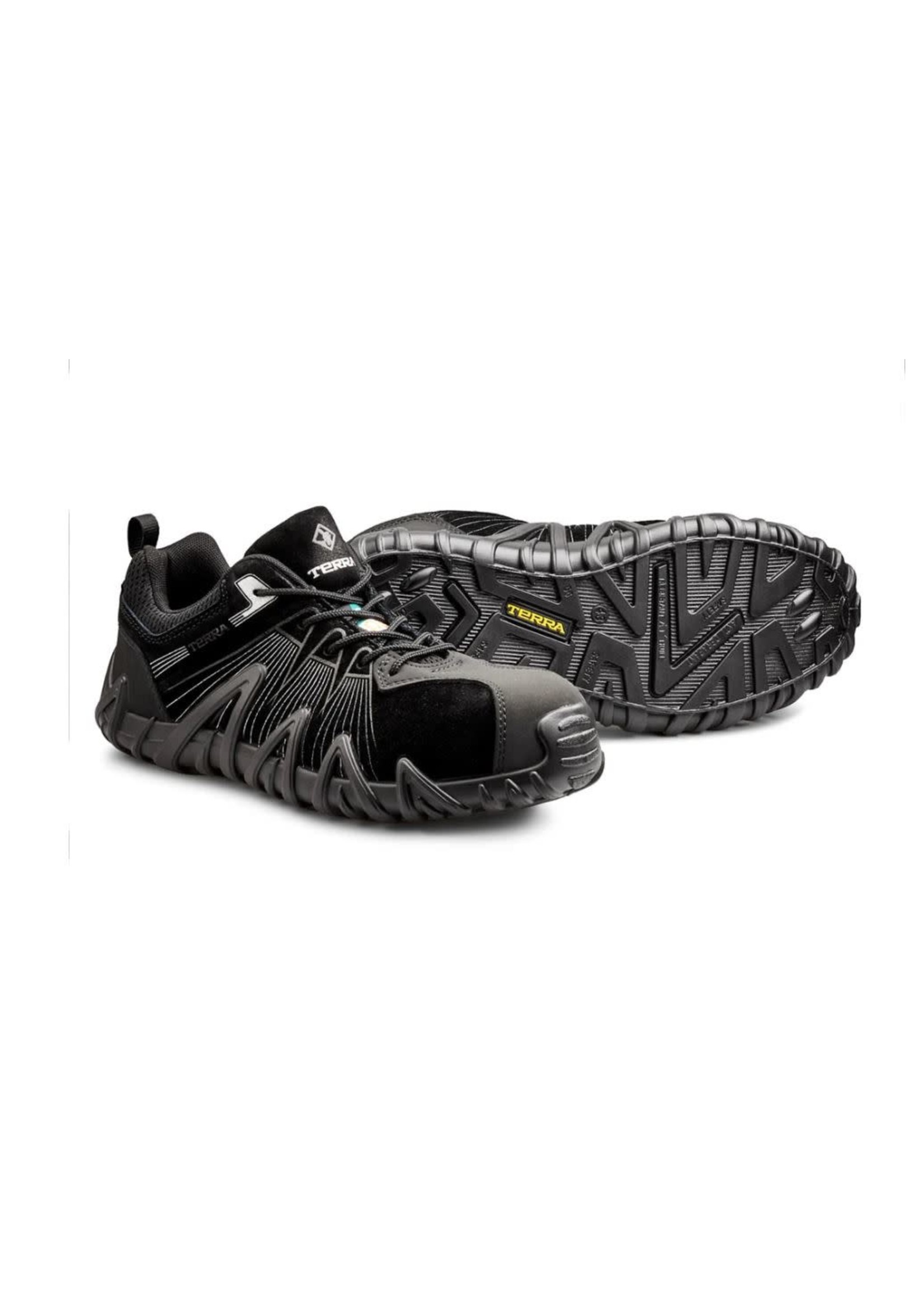 Terra Mens CSA Approved Spider X Unisex Lightweight Composite Toe Work Shoe TR0A4NPYA18 - Black/Silver BKSI